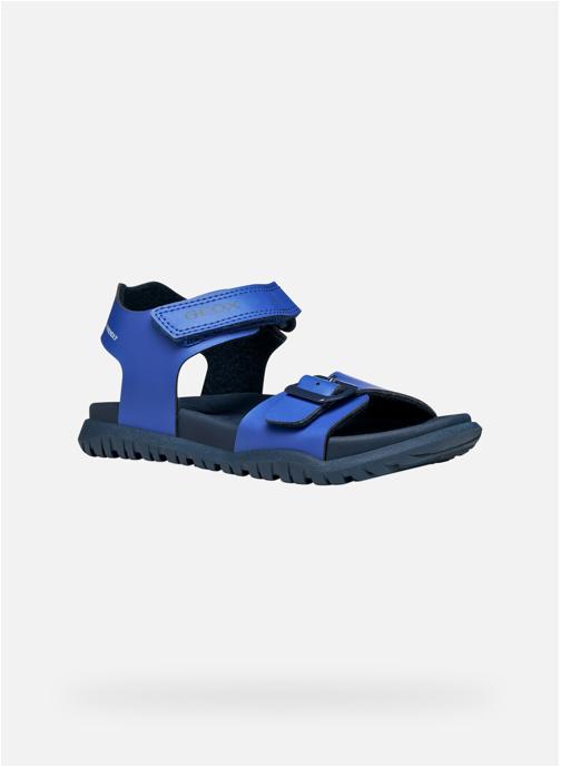 Geox Sandales J SANDAL FUSBETTO BOY garçon bleu