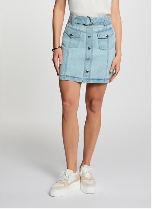 Morgan Jupes mi-longues 251-JOLAM femme bleu
