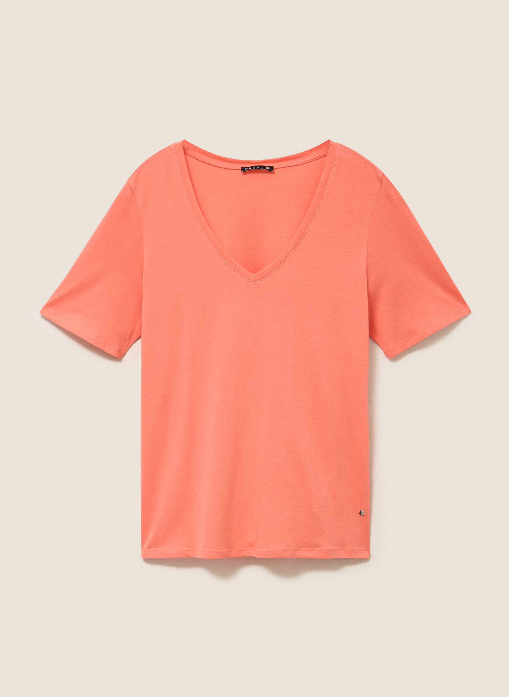 Tee-shirts TIBRICOEUR femme orange Bréal Tee-shirts TIBRICOEUR femme orange Orange fluo