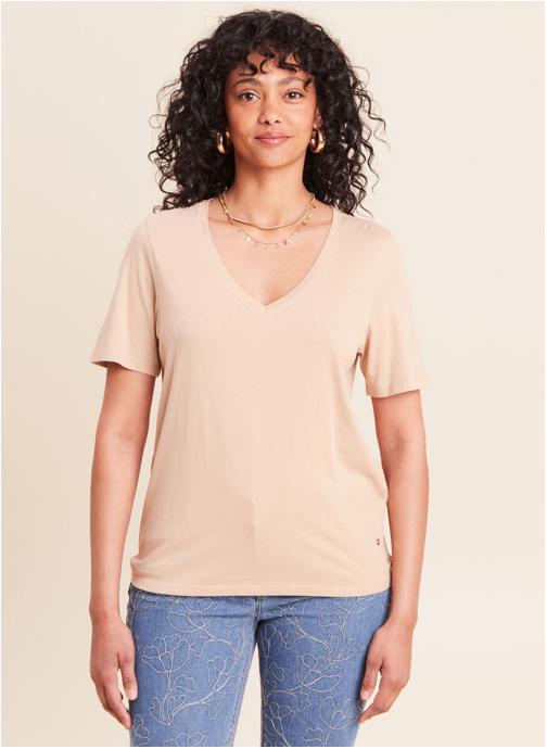 Bréal Tee-shirts TIBRICOEUR femme beige