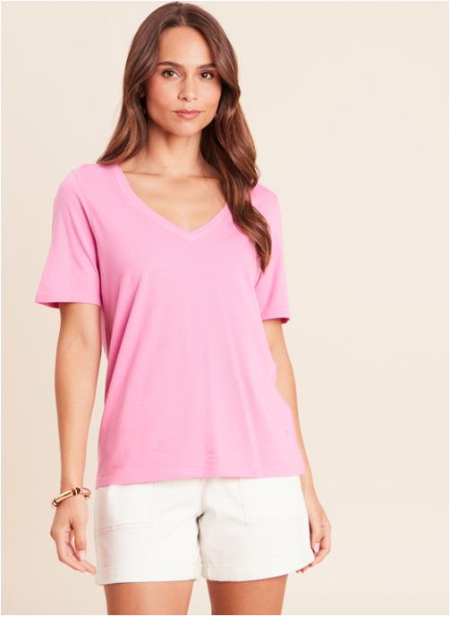 Bréal Tee-shirts TIBRICOEUR femme rose