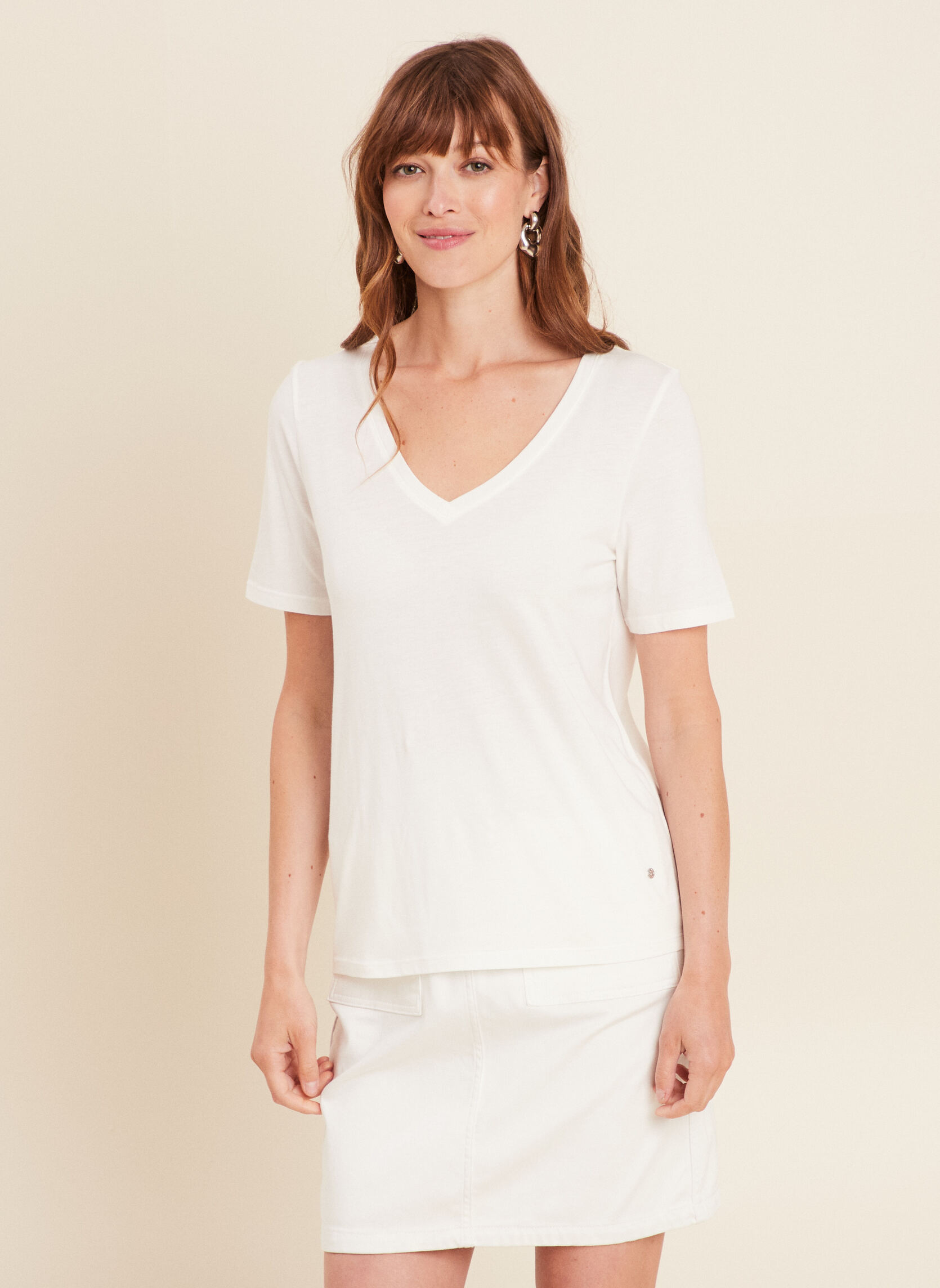 Tee-shirts TIBRICOEUR femme blanc Bréal Tee-shirts TIBRICOEUR femme blanc Blanc