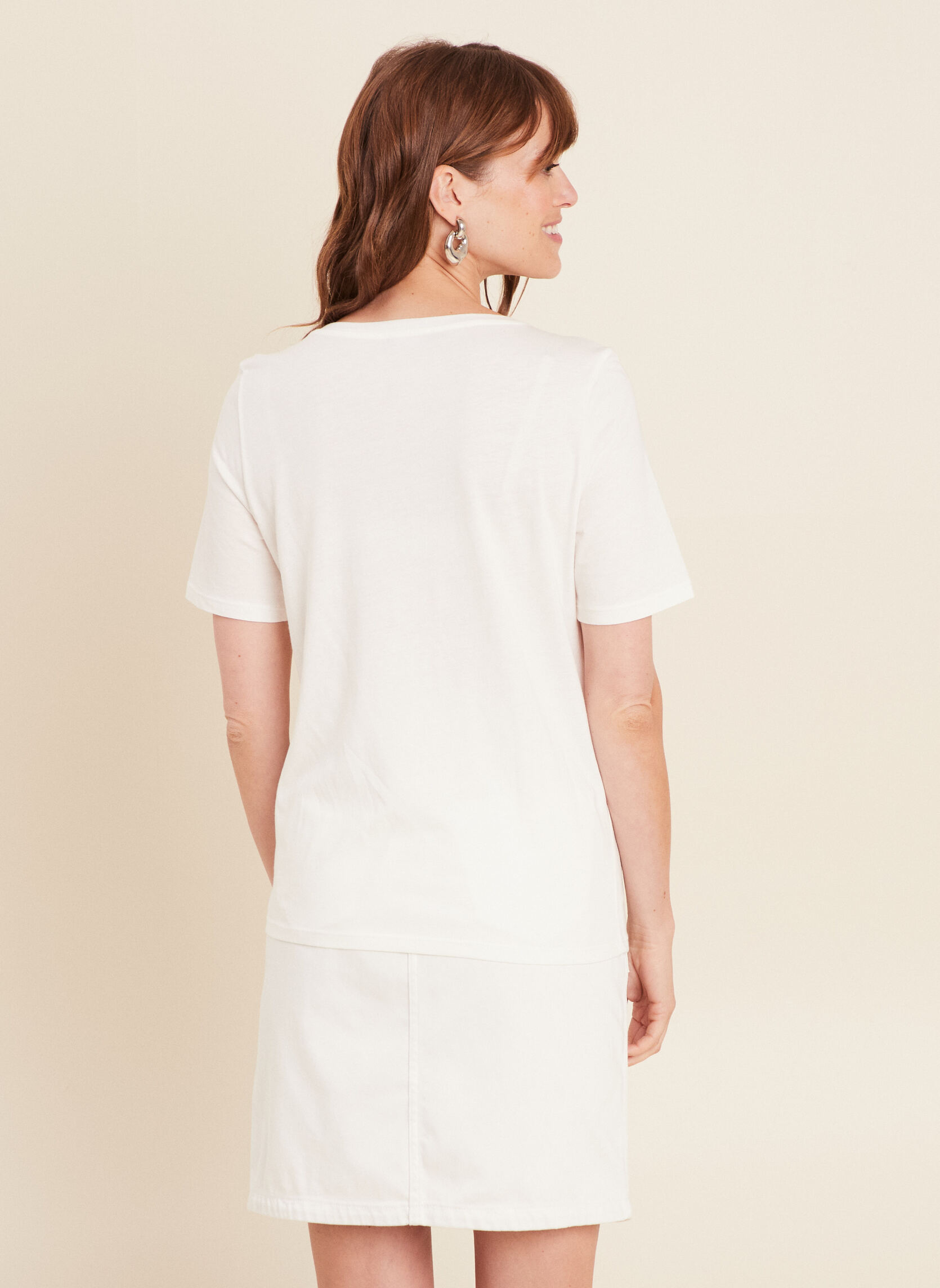 Tee-shirts TIBRICOEUR femme blanc Bréal Tee-shirts TIBRICOEUR femme blanc Blanc