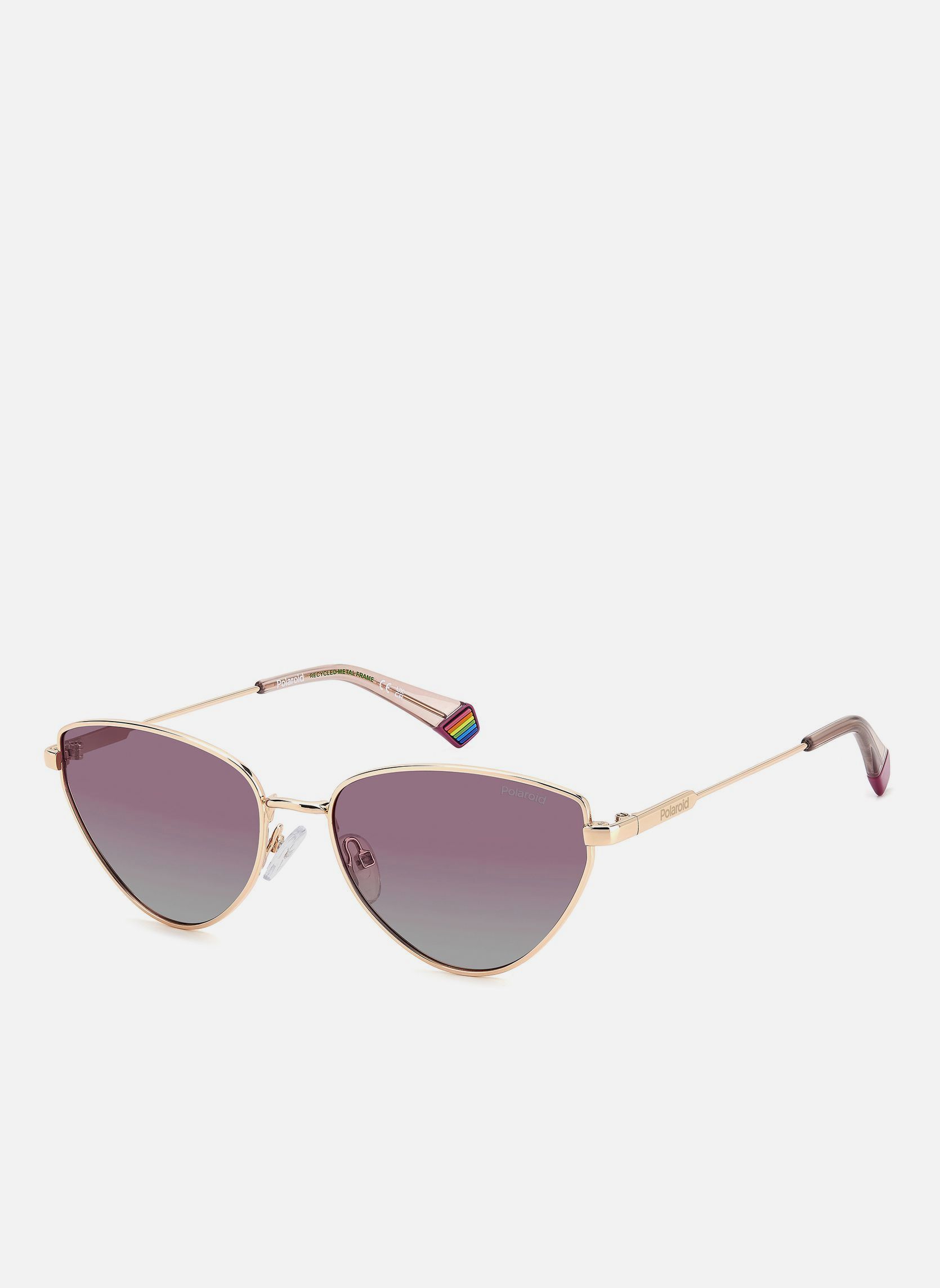 Polaroid Lunettes De Soleil Femme Style Décontracté - Verres Polarissés Marron Dégradé