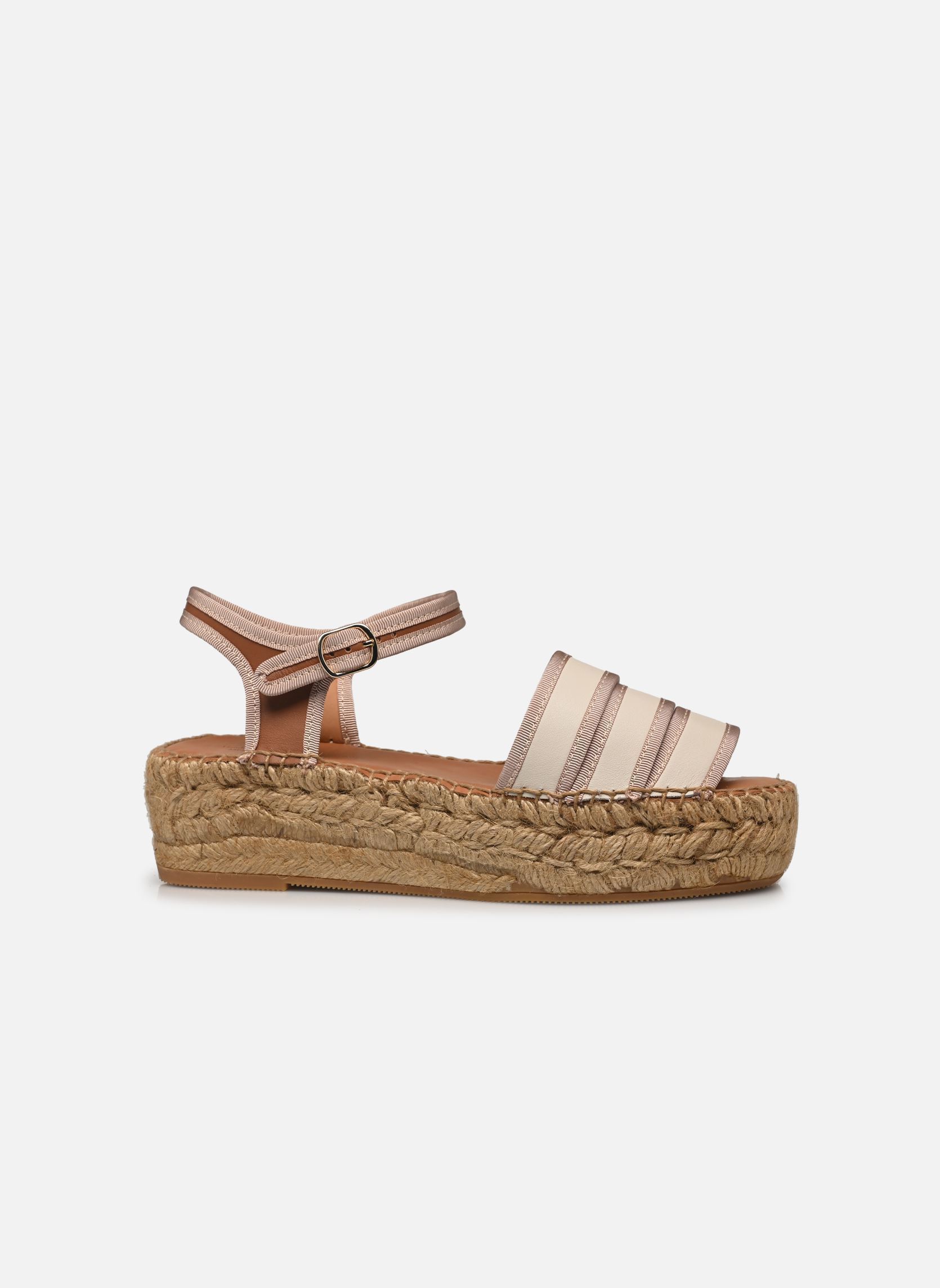 Espadrillas con zeppa e plateau Arachis donna bianco Naguisa Espadrillas con zeppa e plateau Arachis donna bianco ECRU BEIGE