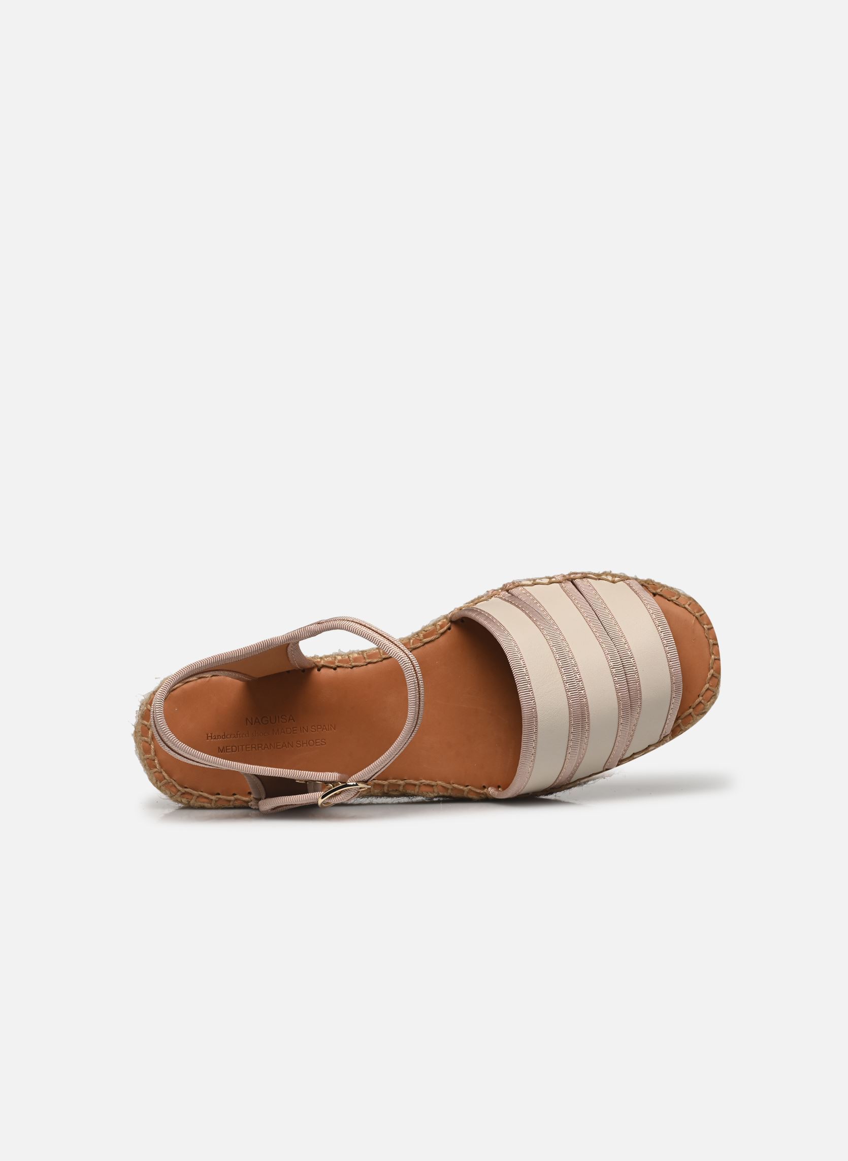 Espadrillas con zeppa e plateau Arachis donna bianco Naguisa Espadrillas con zeppa e plateau Arachis donna bianco ECRU BEIGE