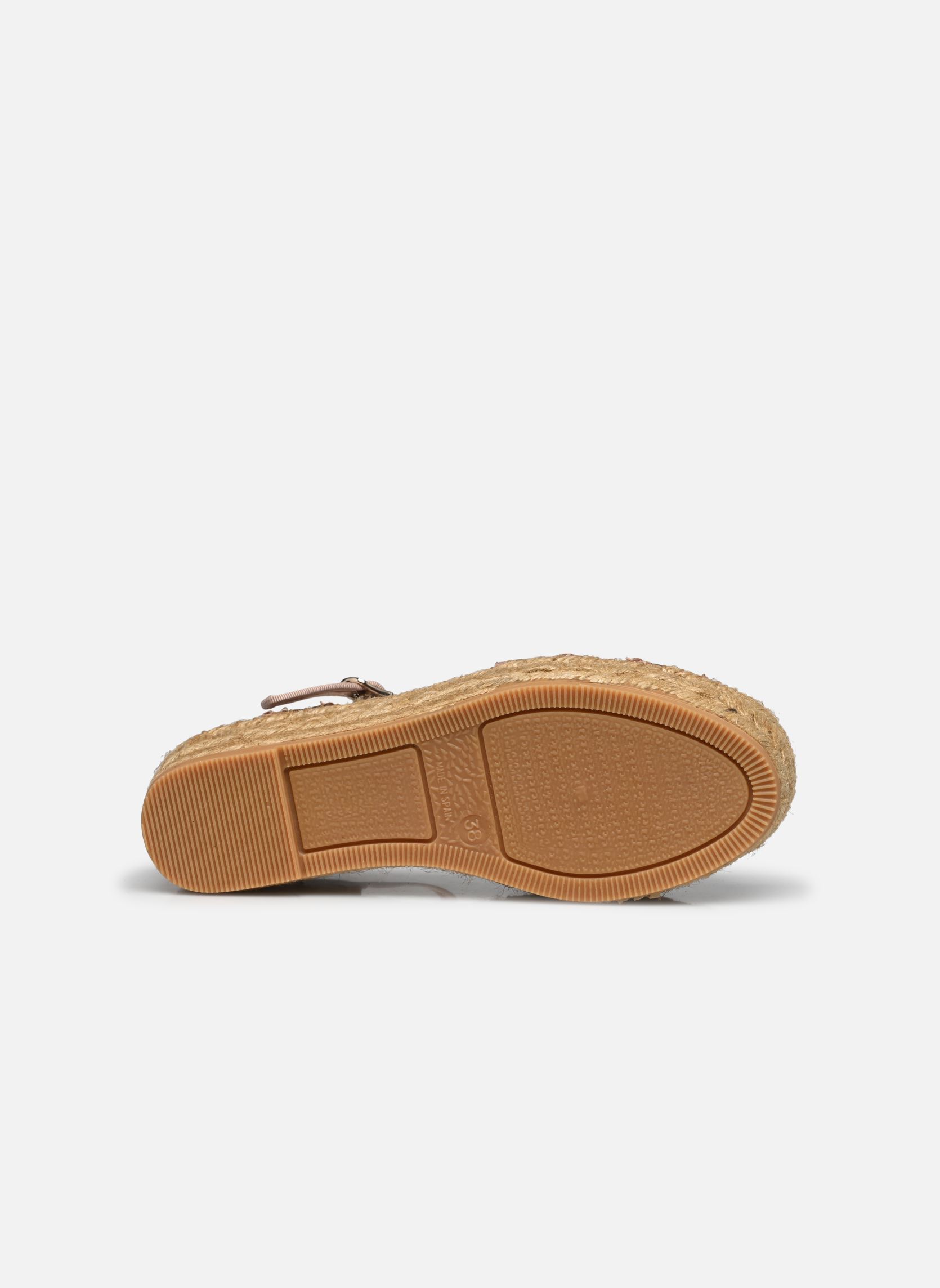 Espadrilles met sleehak en plateau Arachis dames goud en brons Naguisa Espadrilles met sleehak en plateau Arachis dames goud en brons GOLD