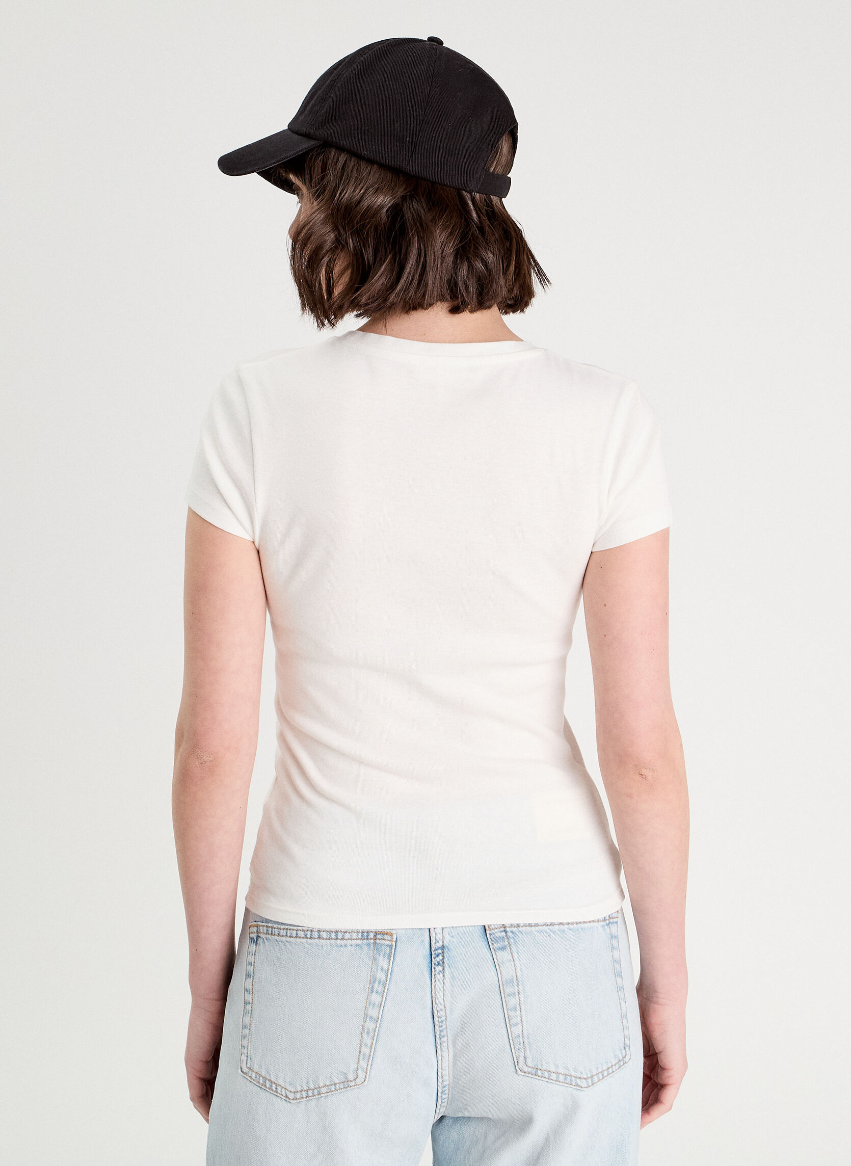 Tee-shirts TKPRINTBEAR femme blanc Cache Cache Tee-shirts TKPRINTBEAR femme blanc Blanc