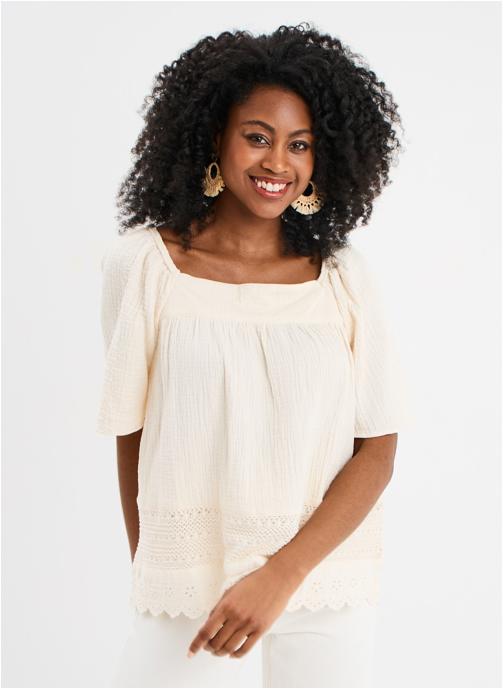 CREEKS Chemises Chemisier, tunique - CRE3_CPIROGUE femme beige