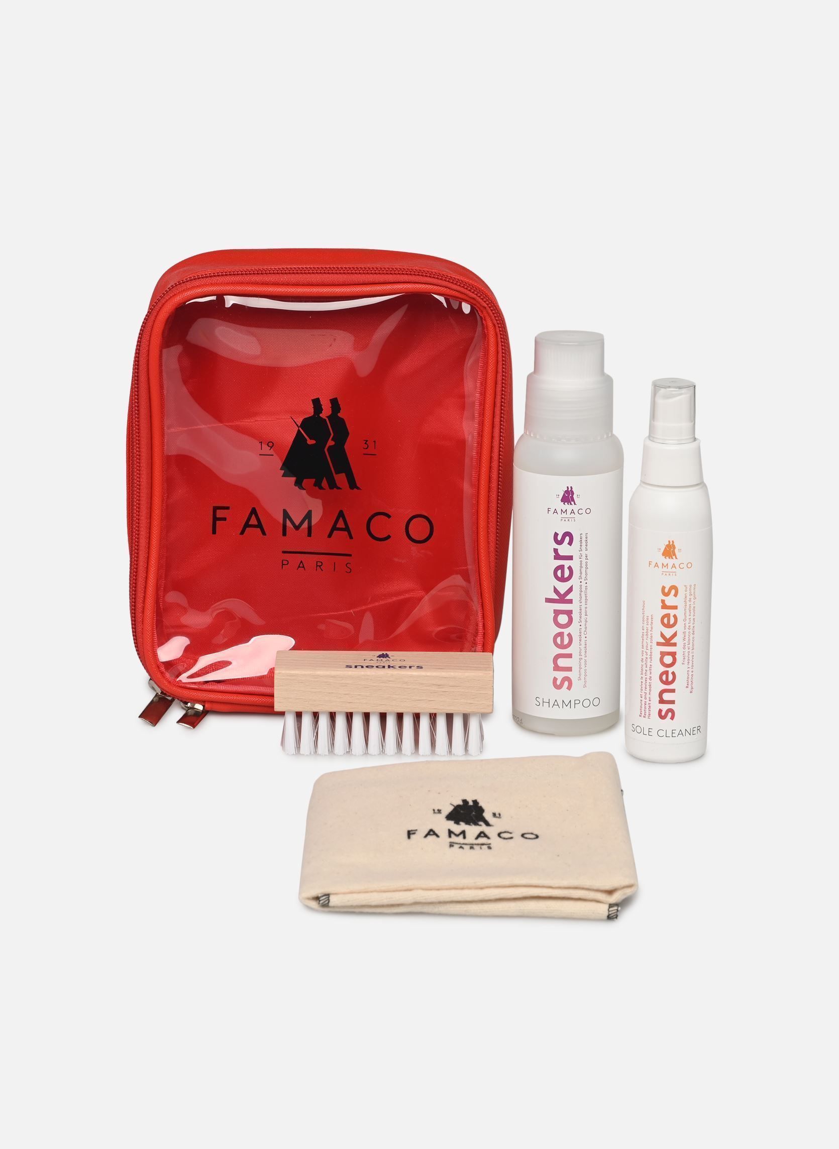 Produits d'entretien Kit de nettoyage sneackers transparent Famaco Produits d'entretien Kit de nettoyage sneackers transparent Incolore