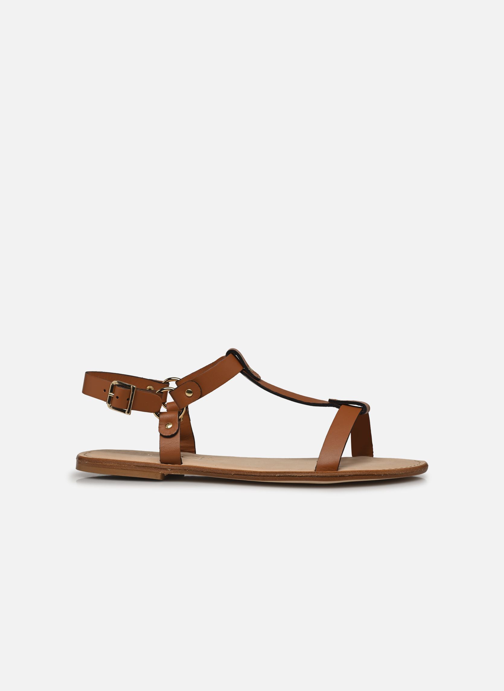 Flache Sandalen GRAZIA damen braun Bocage Flache Sandalen GRAZIA damen braun Cognac