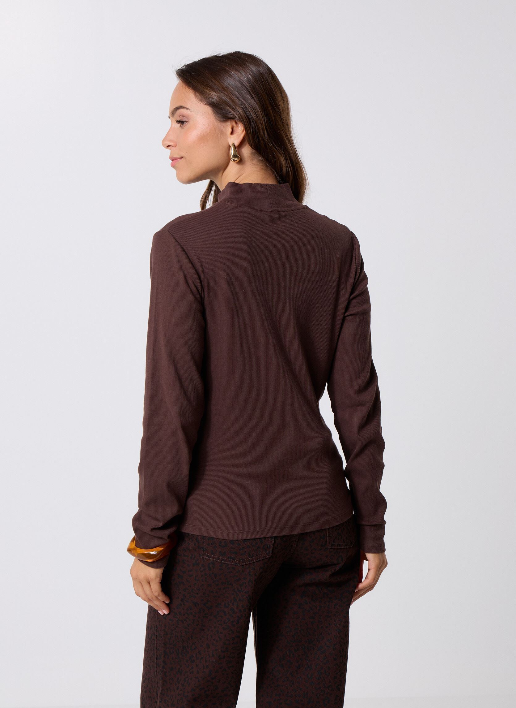 Tee-shirts manches longues TIROLI2 femme marron MADE BY Tee-shirts manches longues TIROLI2 femme marron Java