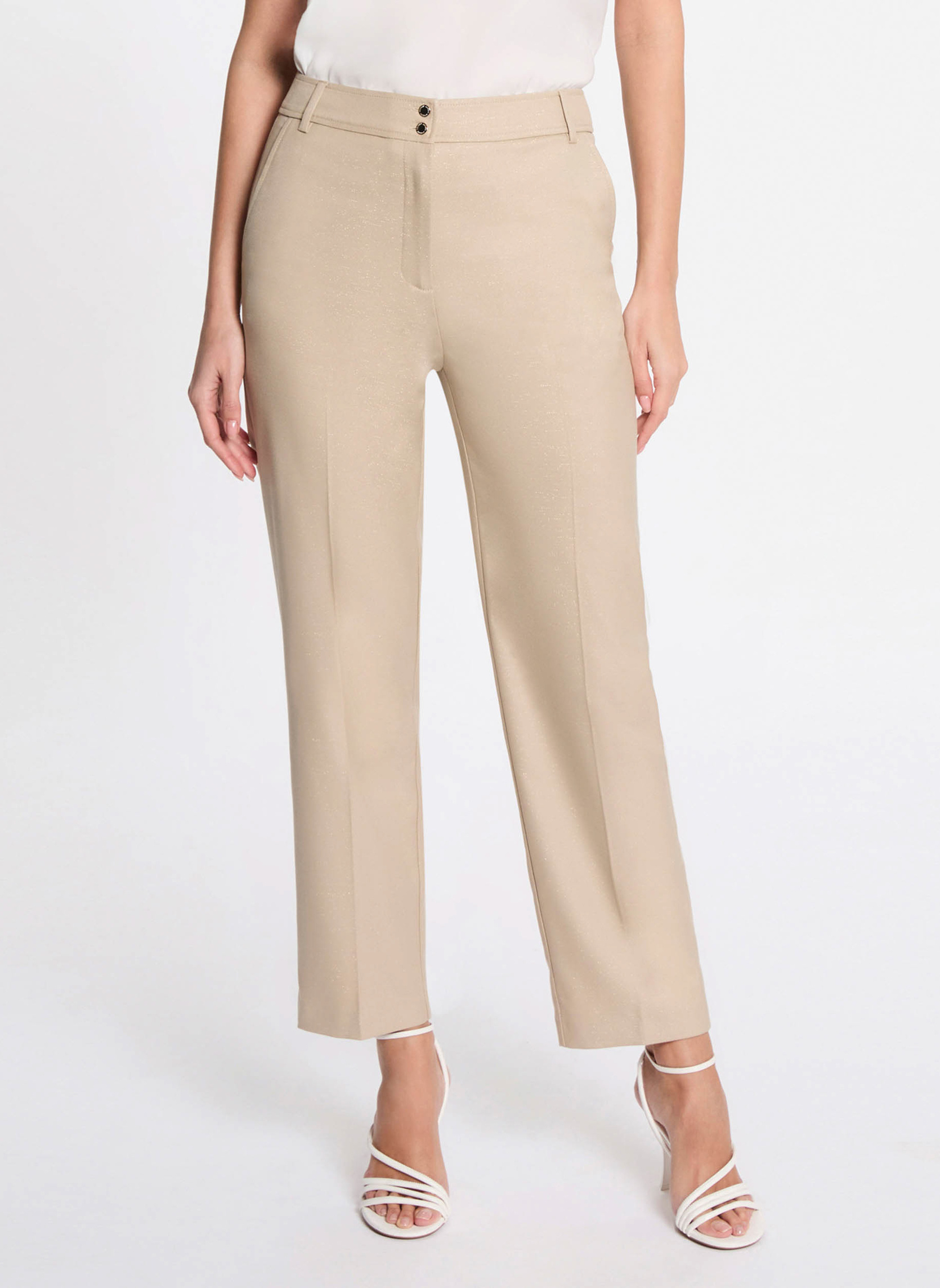 Pantalons droit 251-PLUX.F femme marron Morgan Pantalons droit 251-PLUX.F femme marron Marron clair