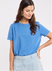 Tee-shirts T-shirt 74203 blanc femme bleu Armor Lux Tee-shirts T-shirt 74203 blanc femme bleu Bleu