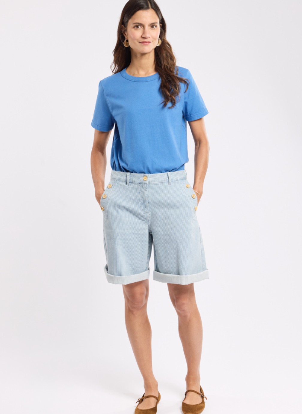 Tee-shirts T-shirt 74203 blanc femme bleu Armor Lux Tee-shirts T-shirt 74203 blanc femme bleu Bleu