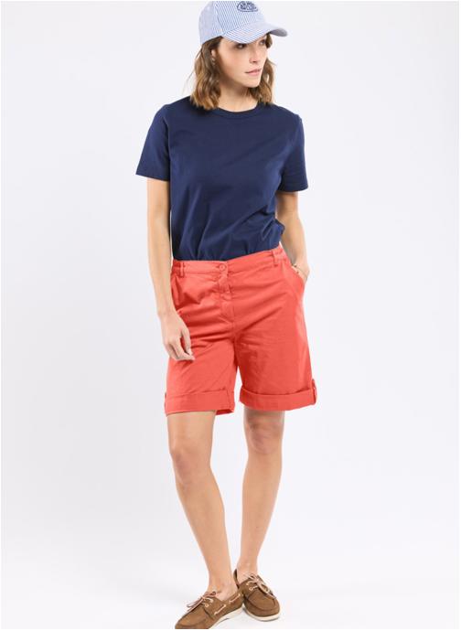 Armor Lux Bermudas Bermuda 79935 placid blue femme orange