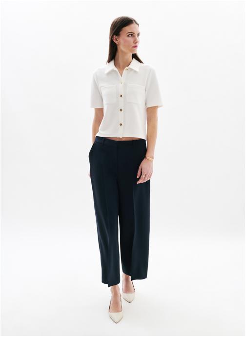Caroll Pantalons droit 251P-PANDINO femme bleu