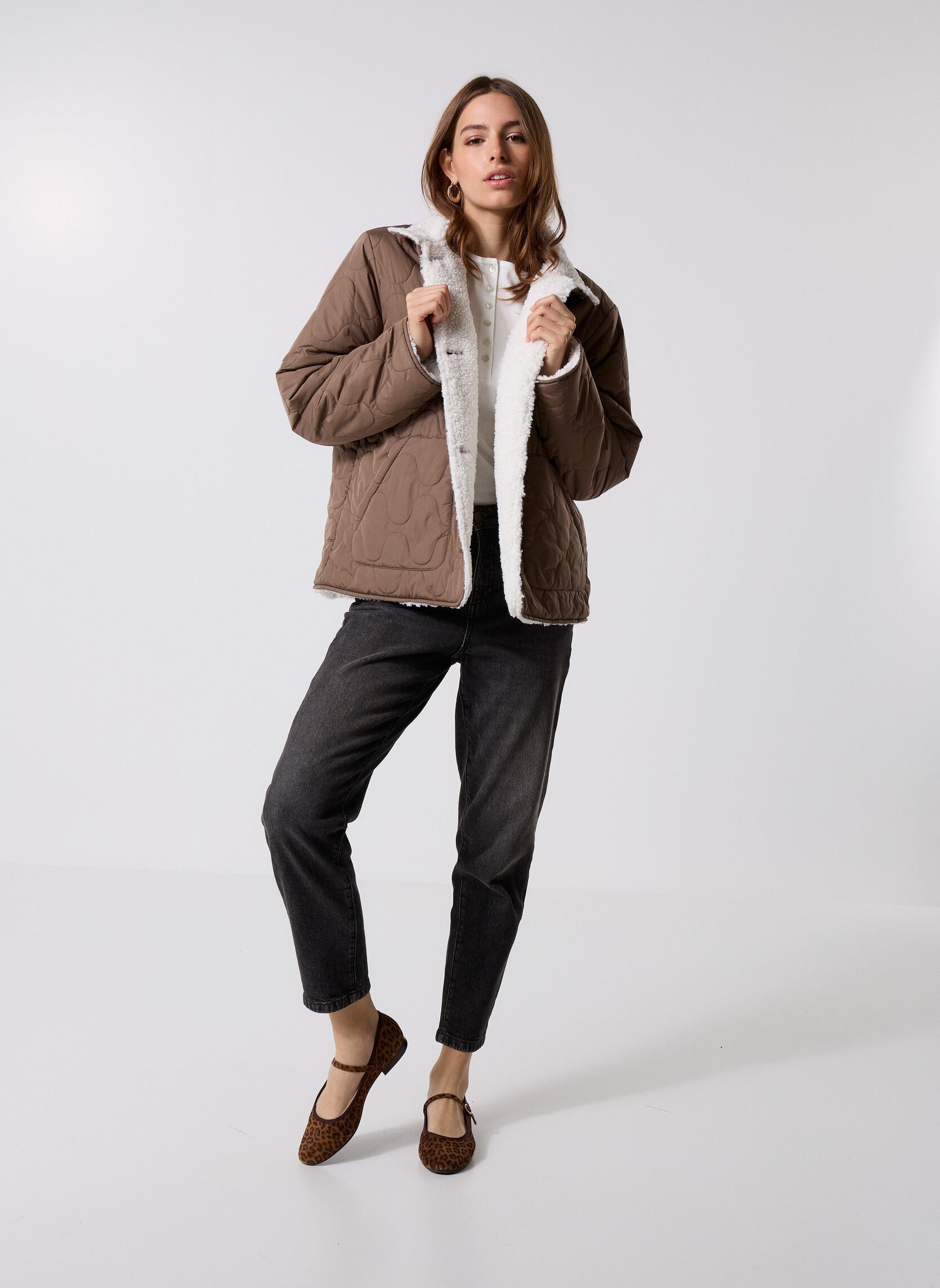 Vestes fourrure VALERIA femme marron Georgia Rose Vestes fourrure VALERIA femme marron BROWN LENTIL