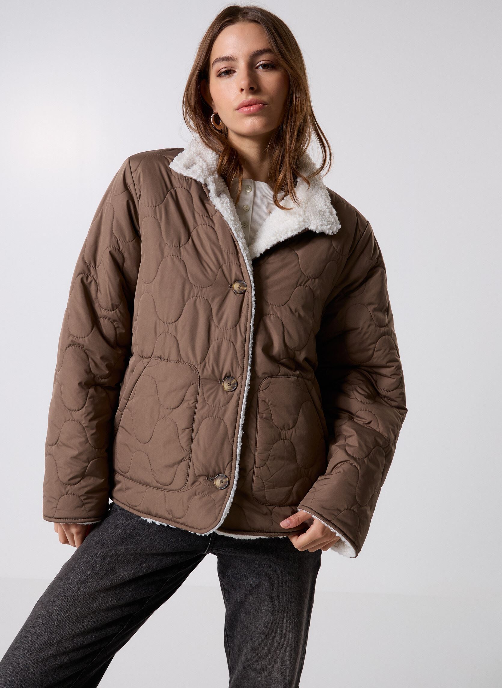 Vestes fourrure VALERIA femme marron Georgia Rose Vestes fourrure VALERIA femme marron BROWN LENTIL