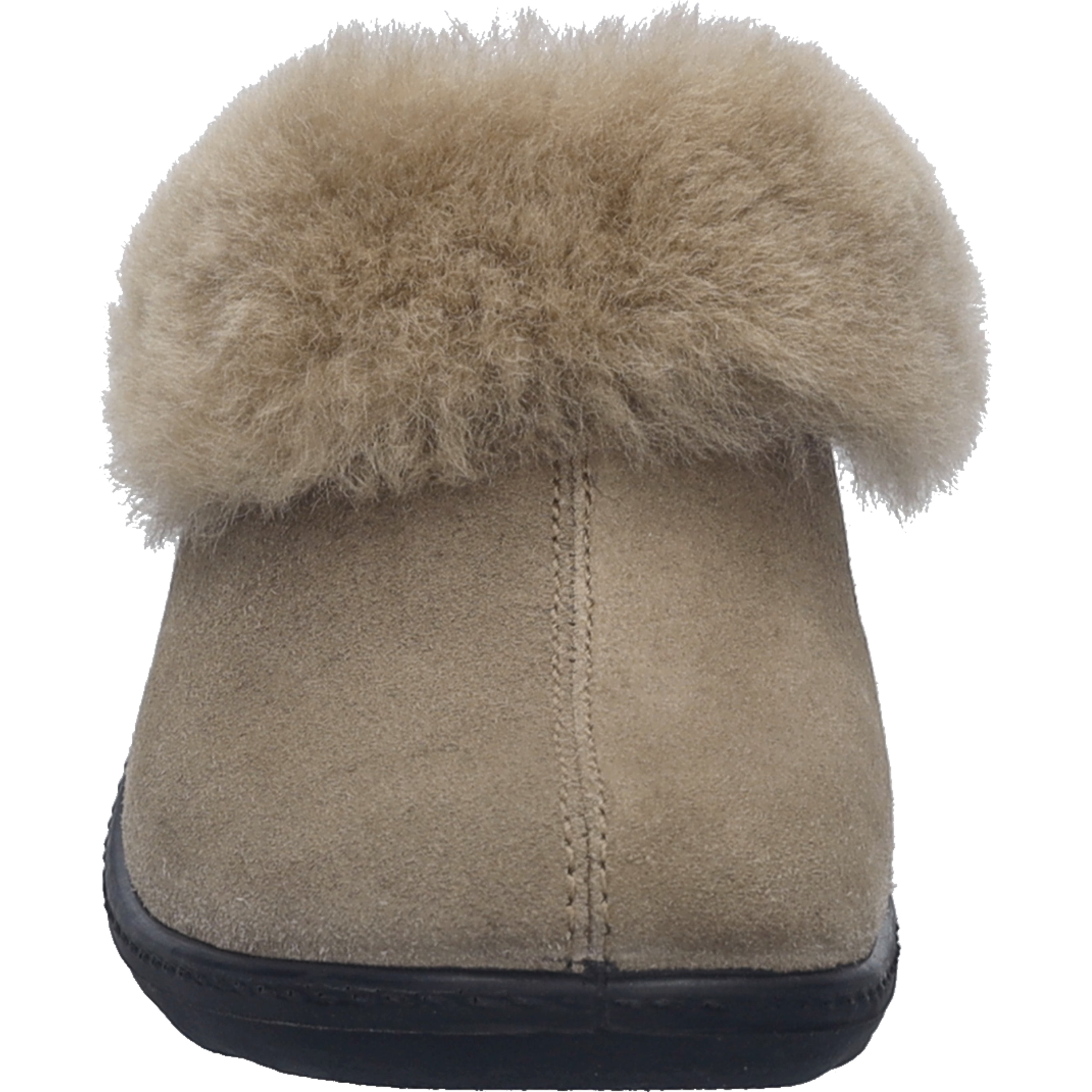 LA VAGUE Chaussons/Pantoufles de couleur beige en soldes pas cher 2575391-beige0
