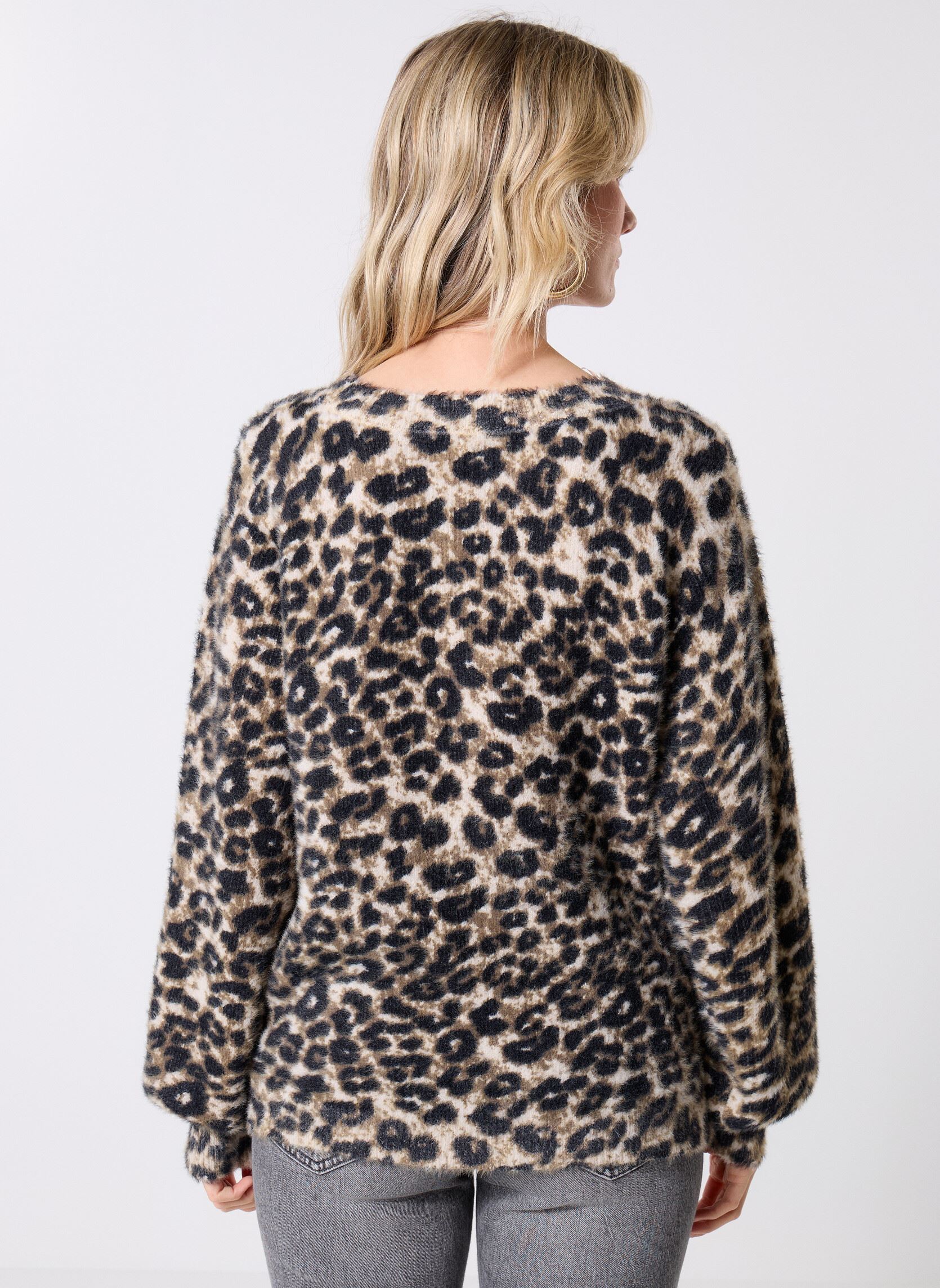 Pullover MONLEO2 damen beige MADE BY Pullover MONLEO2 damen beige IMP_LEOPARD NOIR_BEIGE