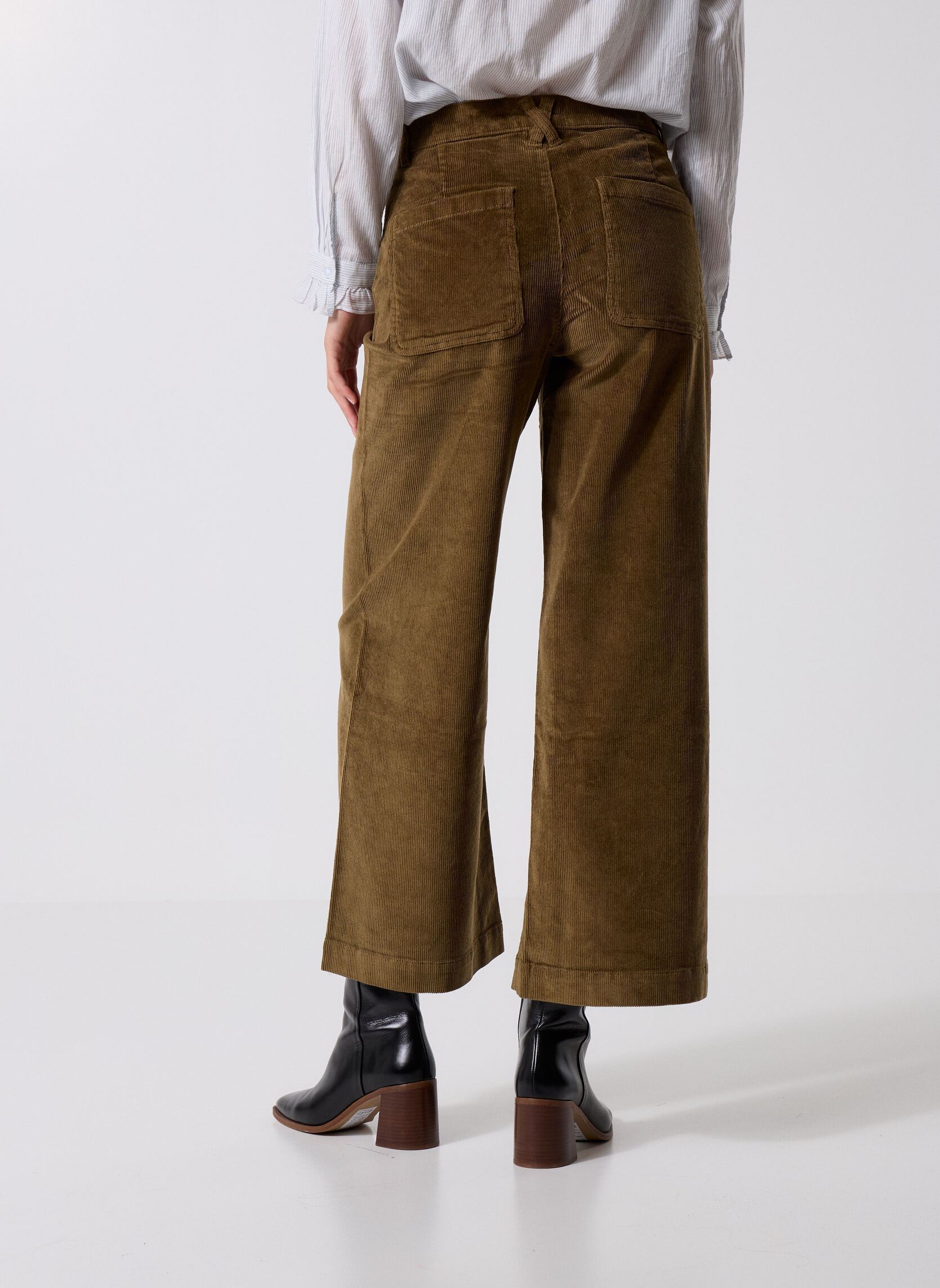 Pantalons larges PANVELOU femme marron Georgia Rose Pantalons larges PANVELOU femme marron MILITARY OLIVE