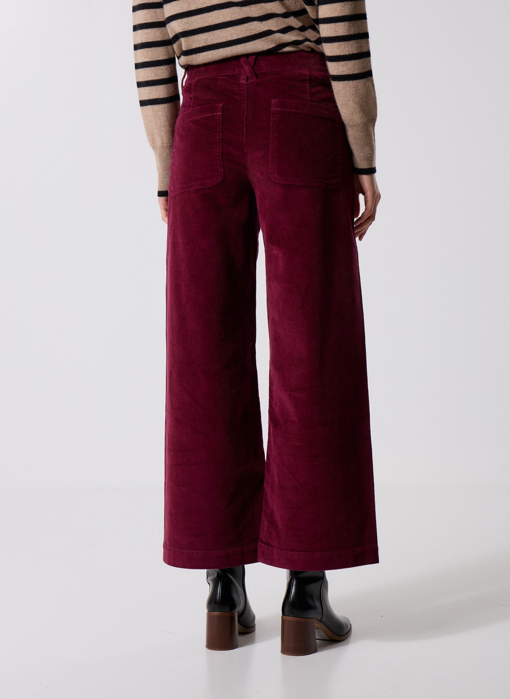 Pantalons larges PANVELOU femme bordeaux Georgia Rose Pantalons larges PANVELOU femme bordeaux MAROON BANNER