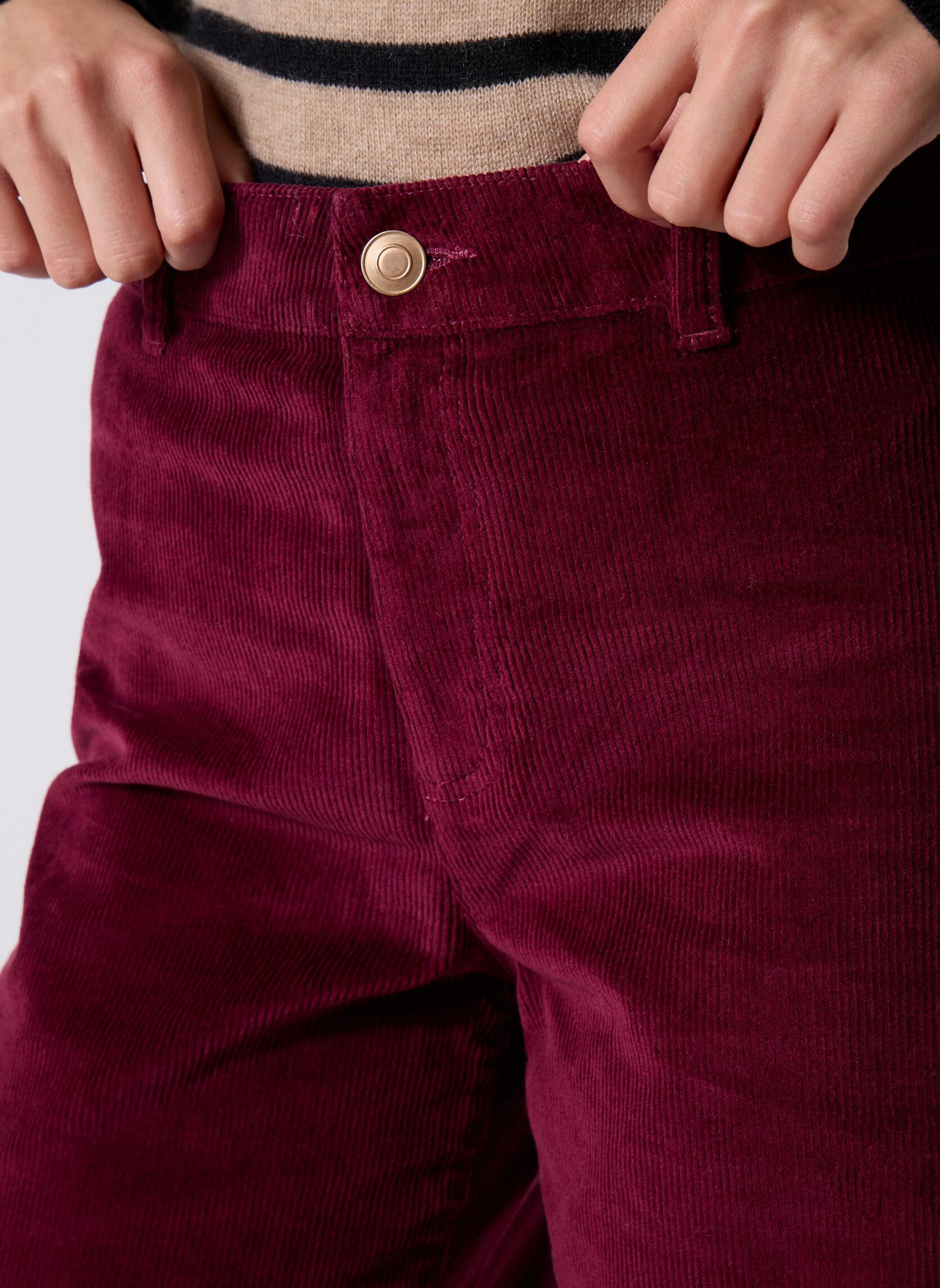 Pantalons larges PANVELOU femme bordeaux Georgia Rose Pantalons larges PANVELOU femme bordeaux MAROON BANNER