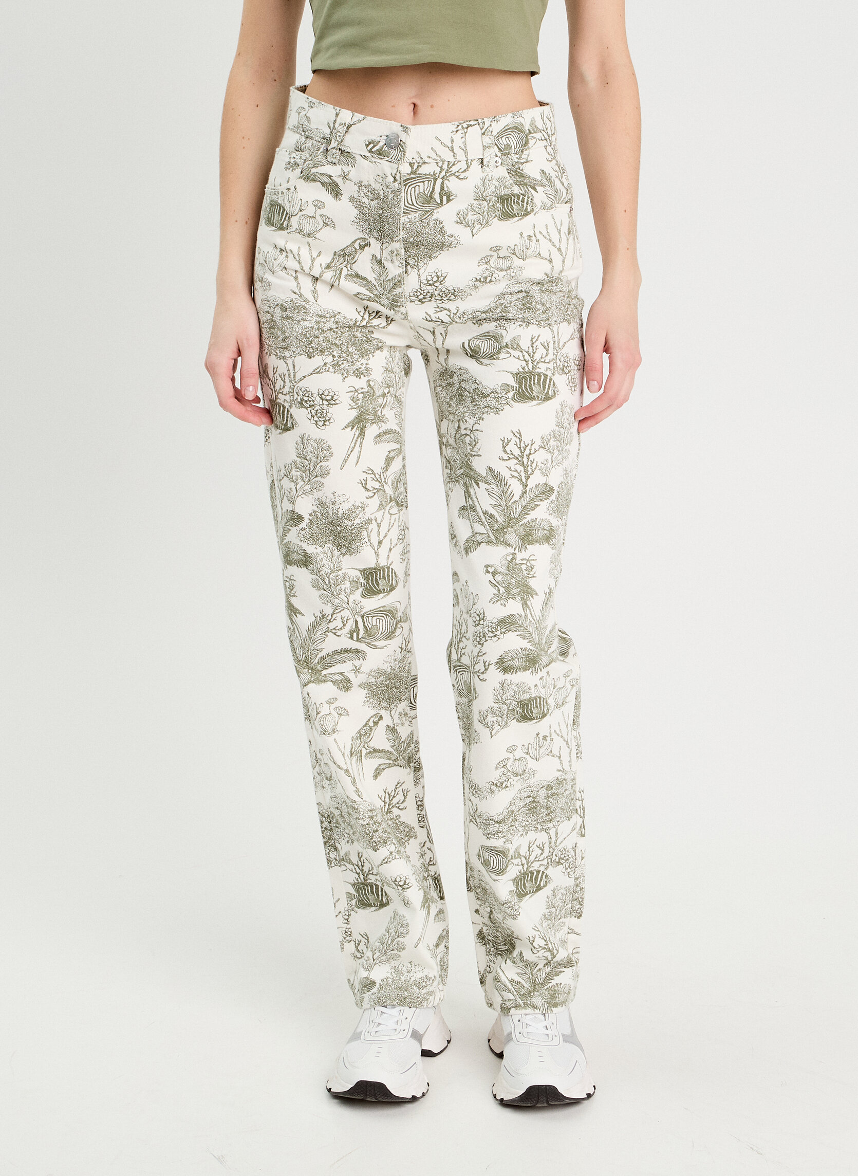 Pantalons droit ISTAHO-TAJOU femme blanc Cache Cache Pantalons droit ISTAHO-TAJOU femme blanc Blanc