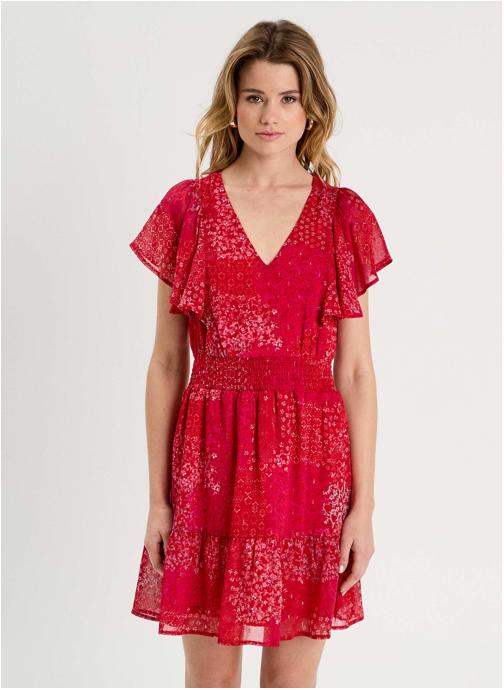Cache Cache Robe Rouge Cache Cache Robes trapèze - ROCOURSUMM2 (Rouge) - Vêtements chez ...