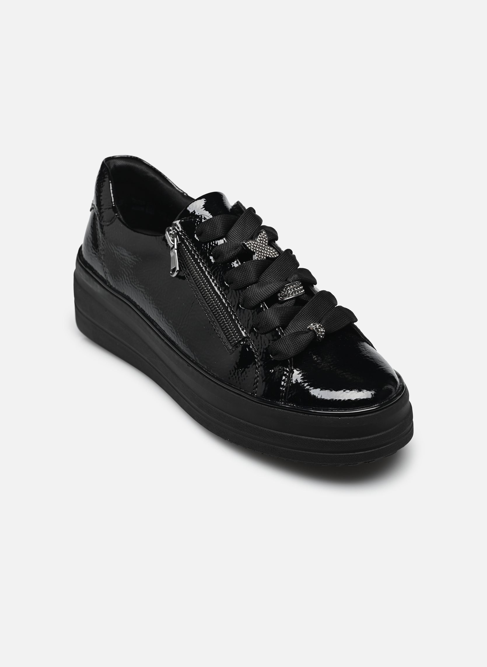 Baskets compensées D1C09 femme noir Remonte Baskets compensées D1C09 femme noir NERO/BLACK