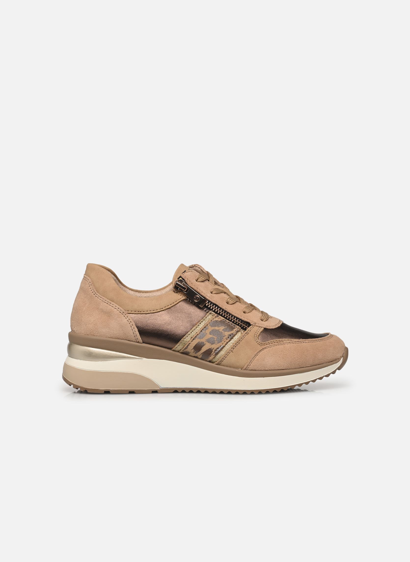 Baskets compensées D2418 femme beige Remonte Baskets compensées D2418 femme beige SAND/ANTIK/MARBLE/BRONZE/GINGE