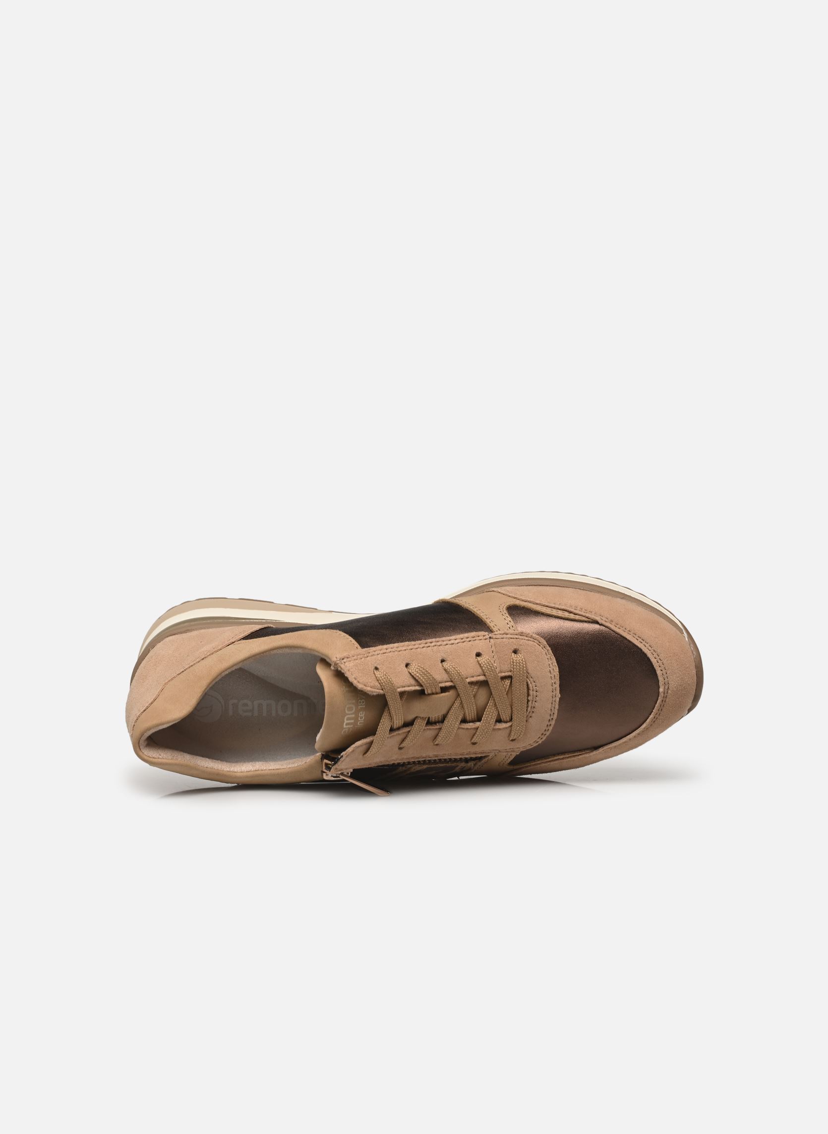 Baskets compensées D2418 femme beige Remonte Baskets compensées D2418 femme beige SAND/ANTIK/MARBLE/BRONZE/GINGE