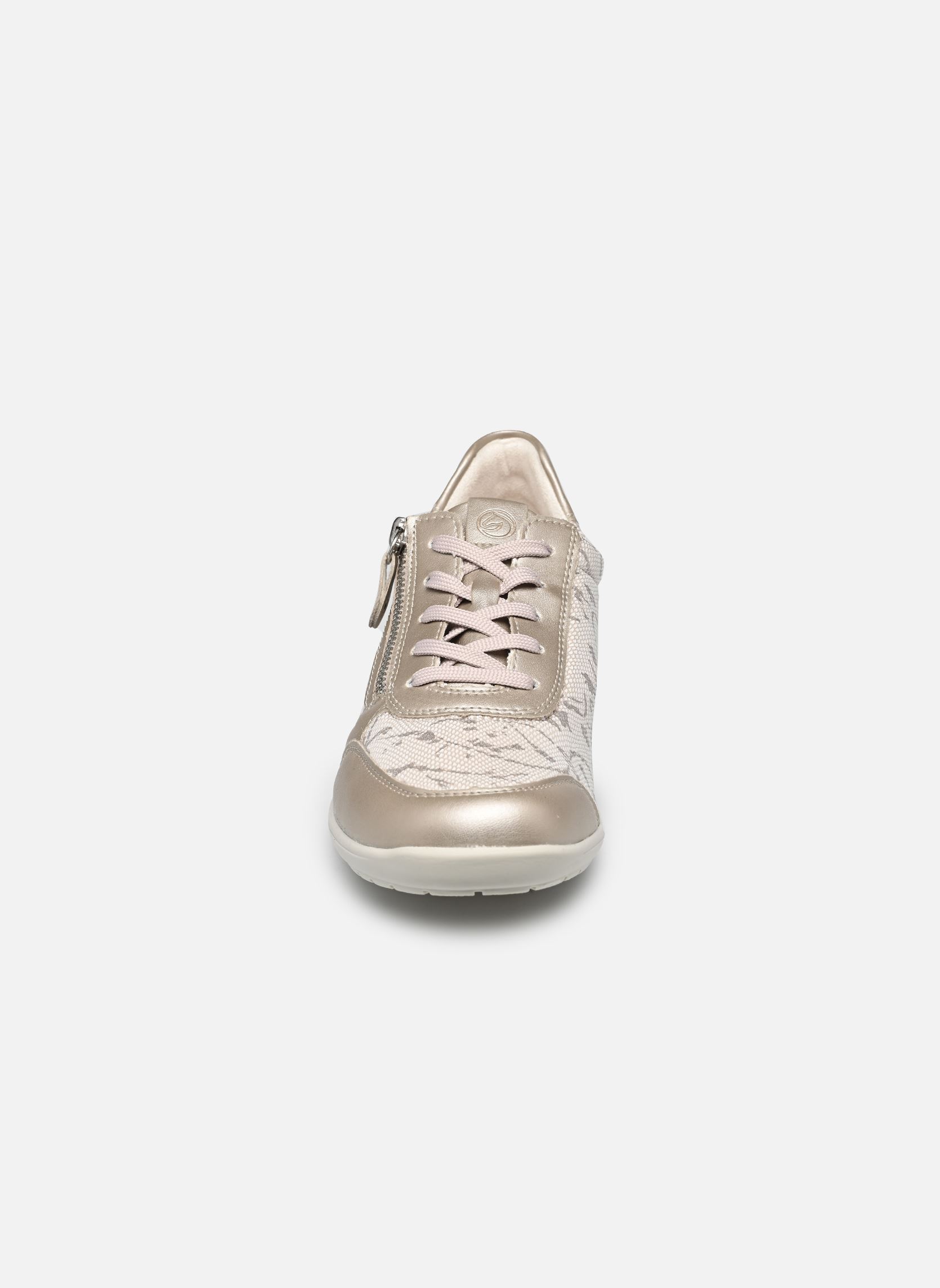Lage sneakers R7637 dames goud en brons Remonte Lage sneakers R7637 dames goud en brons CHAMPAGNER/BEIGE-WEISS/PEARLCR