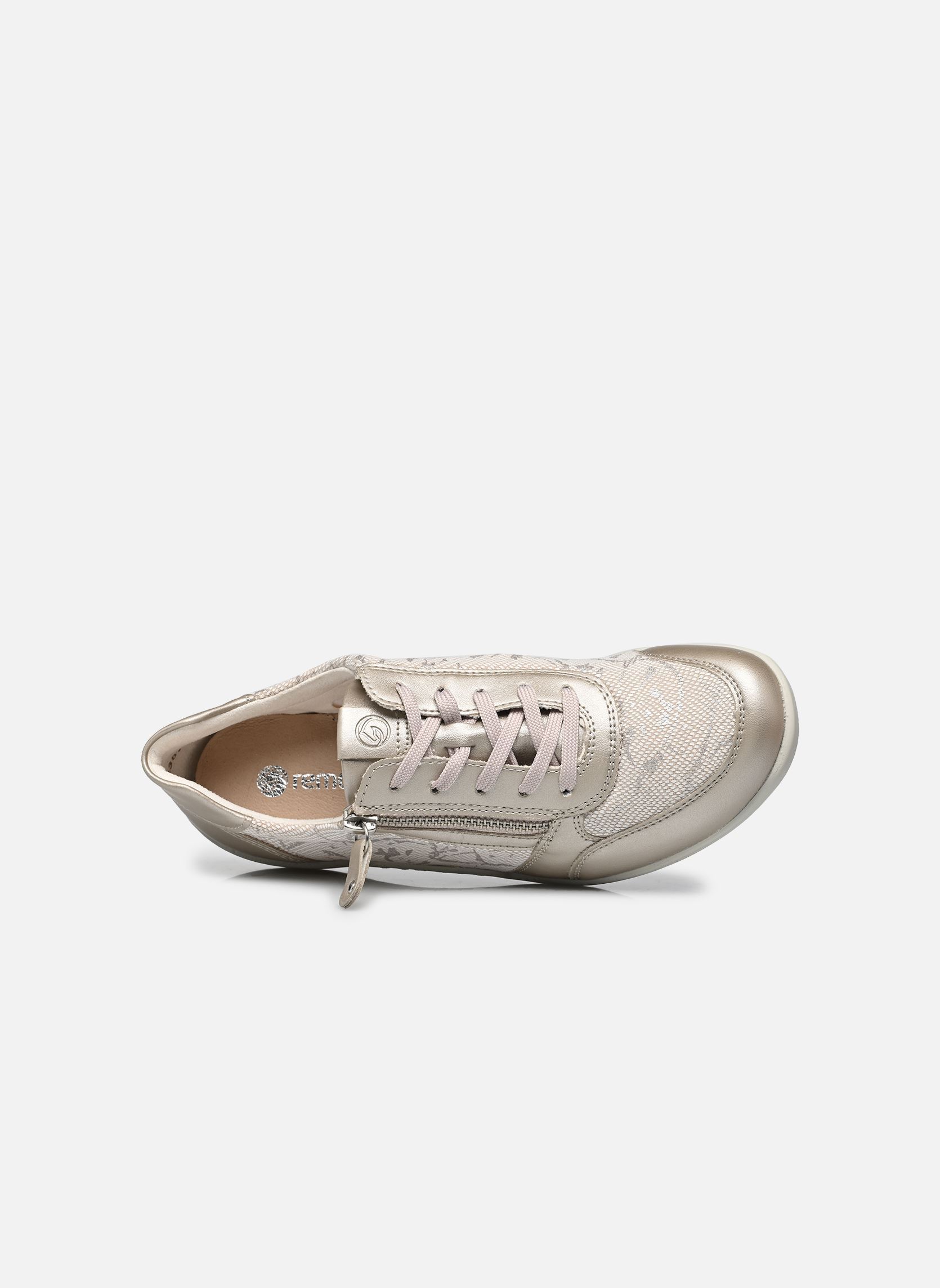 Lage sneakers R7637 dames goud en brons Remonte Lage sneakers R7637 dames goud en brons CHAMPAGNER/BEIGE-WEISS/PEARLCR