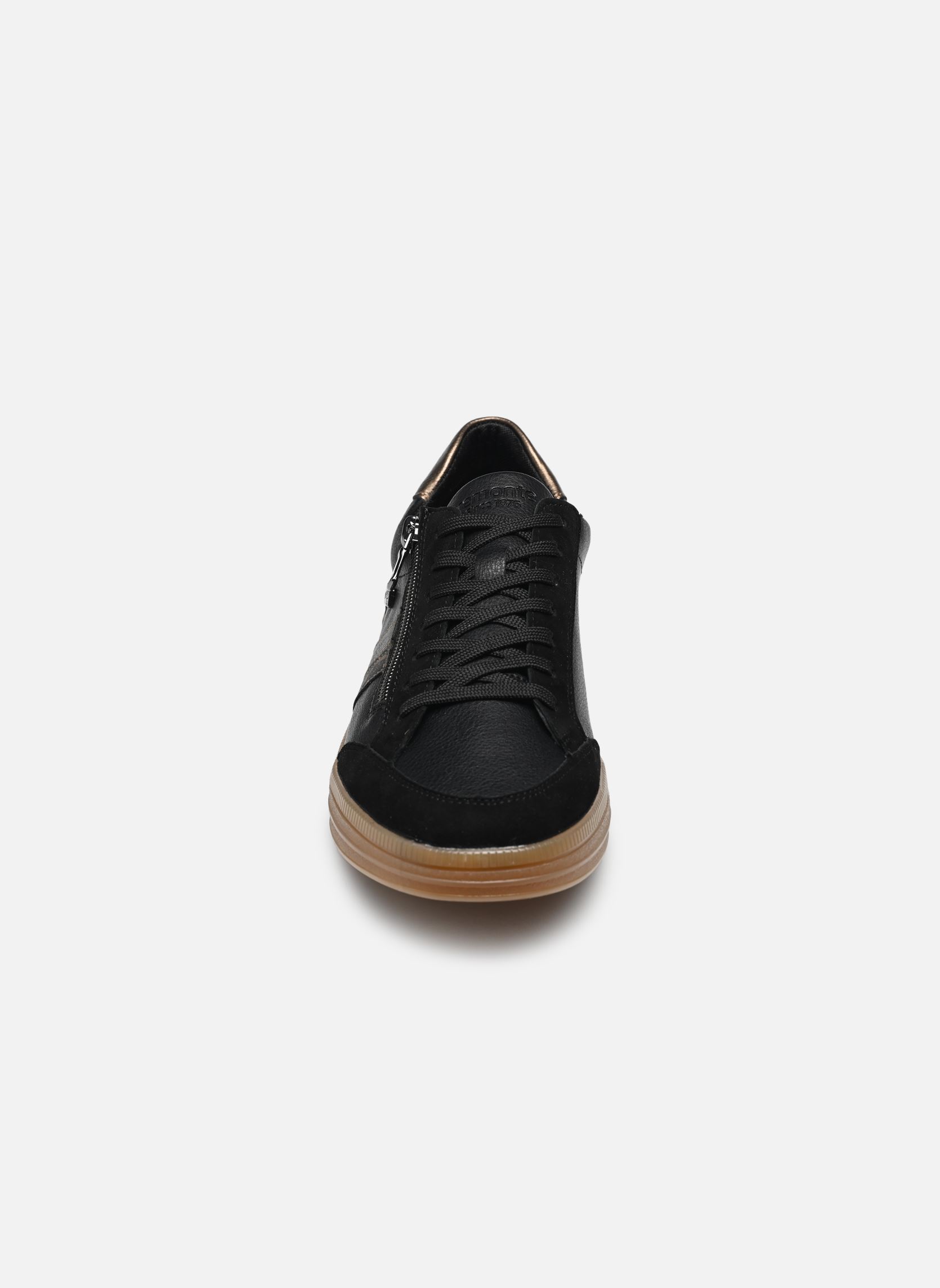 Niedrige Sneaker D2C04 damen schwarz Remonte Niedrige Sneaker D2C04 damen schwarz SCHWARZ/SCHWARZ/BROWN/BRONZE/S
