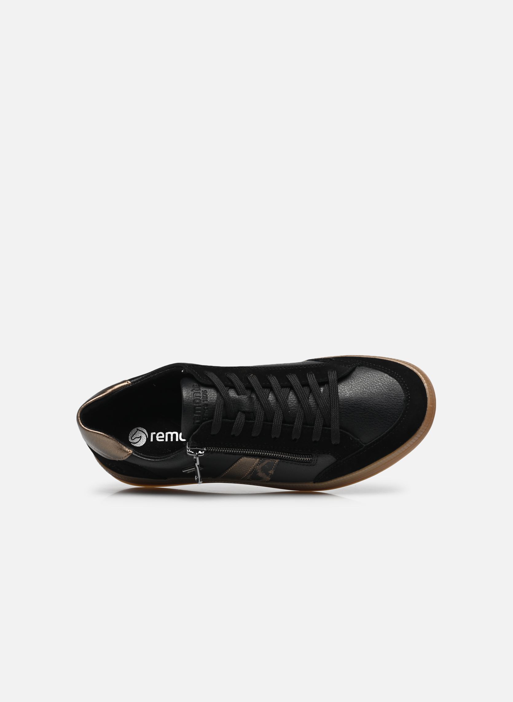 Niedrige Sneaker D2C04 damen schwarz Remonte Niedrige Sneaker D2C04 damen schwarz SCHWARZ/SCHWARZ/BROWN/BRONZE/S