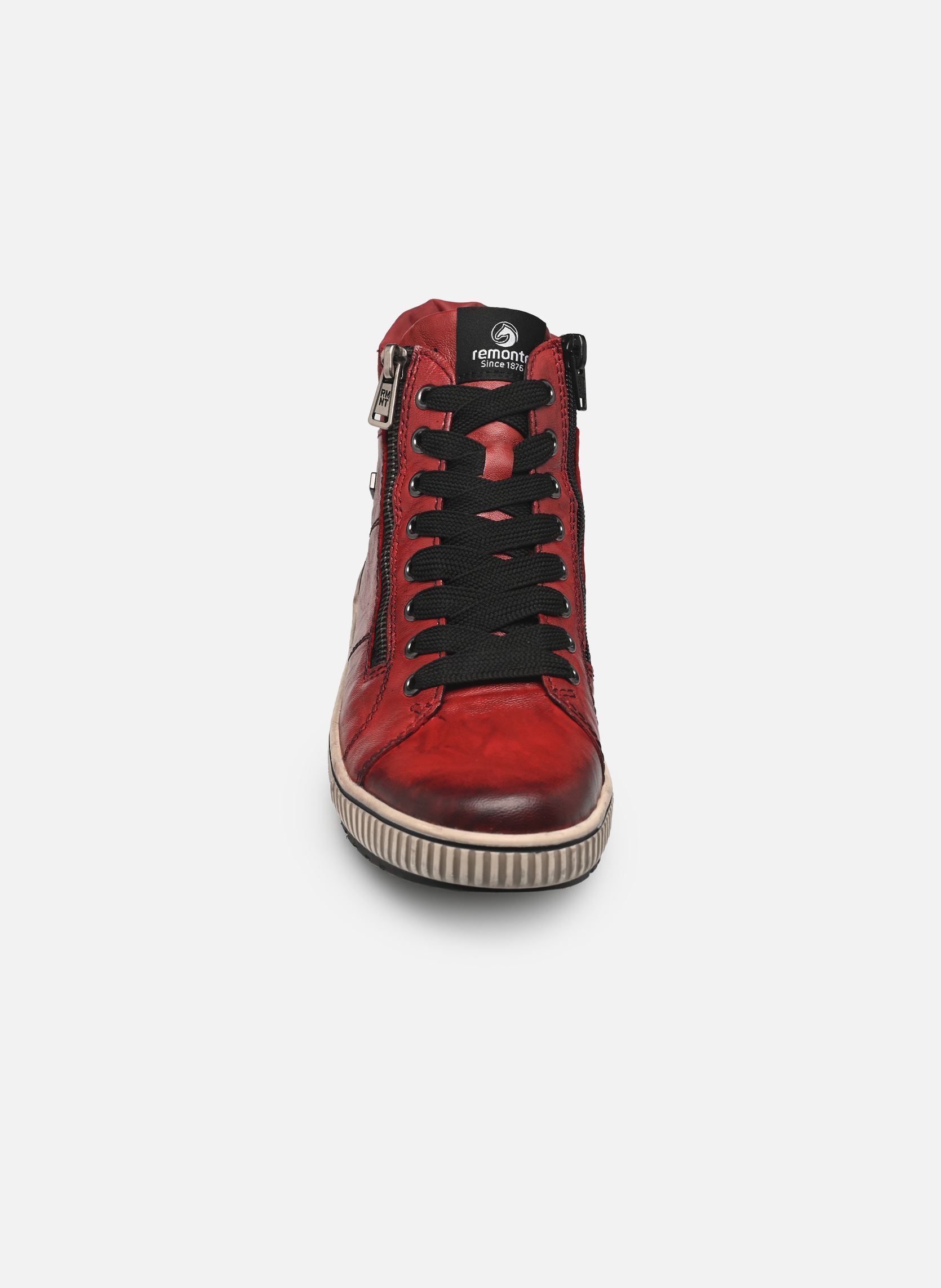 Hoge sneakers D0772 dames rood Remonte Hoge sneakers D0772 dames rood MOHN/ROT/MOHN