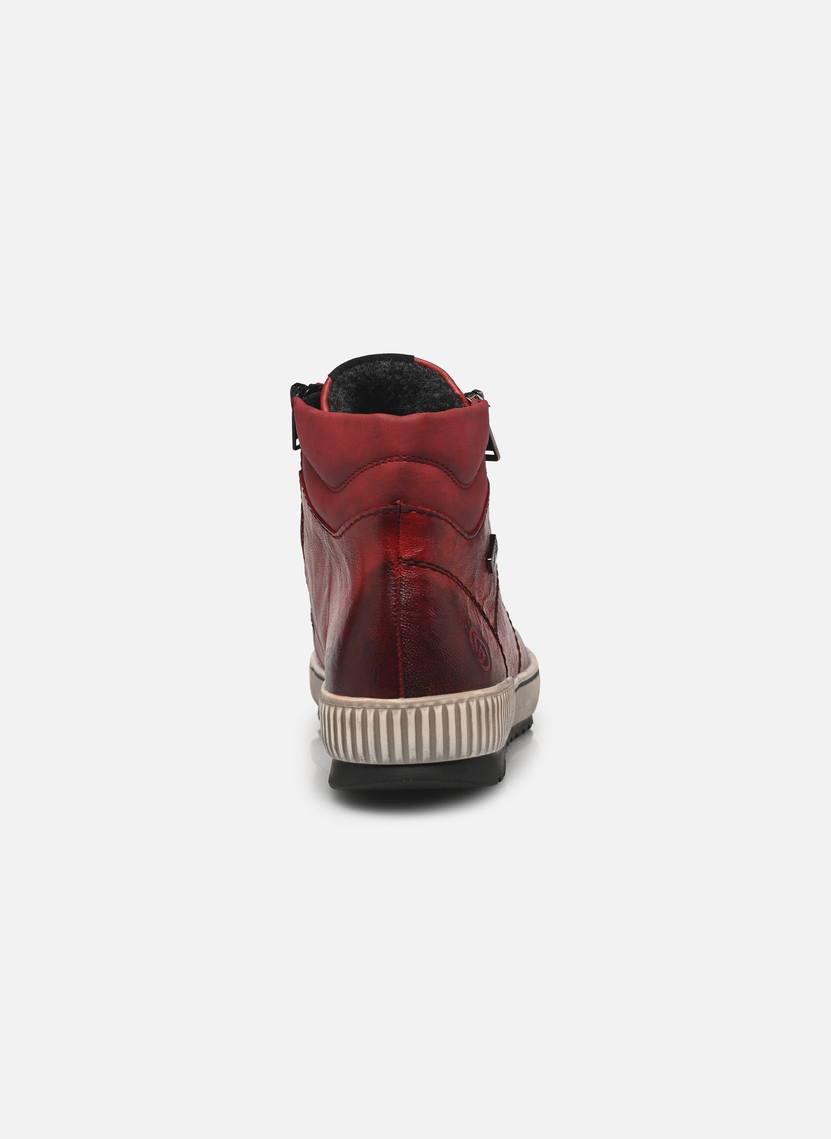 Hoge sneakers D0772 dames rood Remonte Hoge sneakers D0772 dames rood MOHN/ROT/MOHN