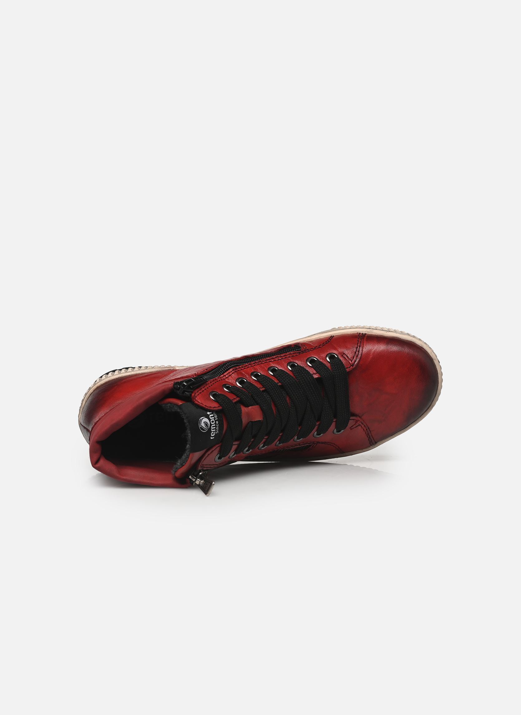 Hoge sneakers D0772 dames rood Remonte Hoge sneakers D0772 dames rood MOHN/ROT/MOHN