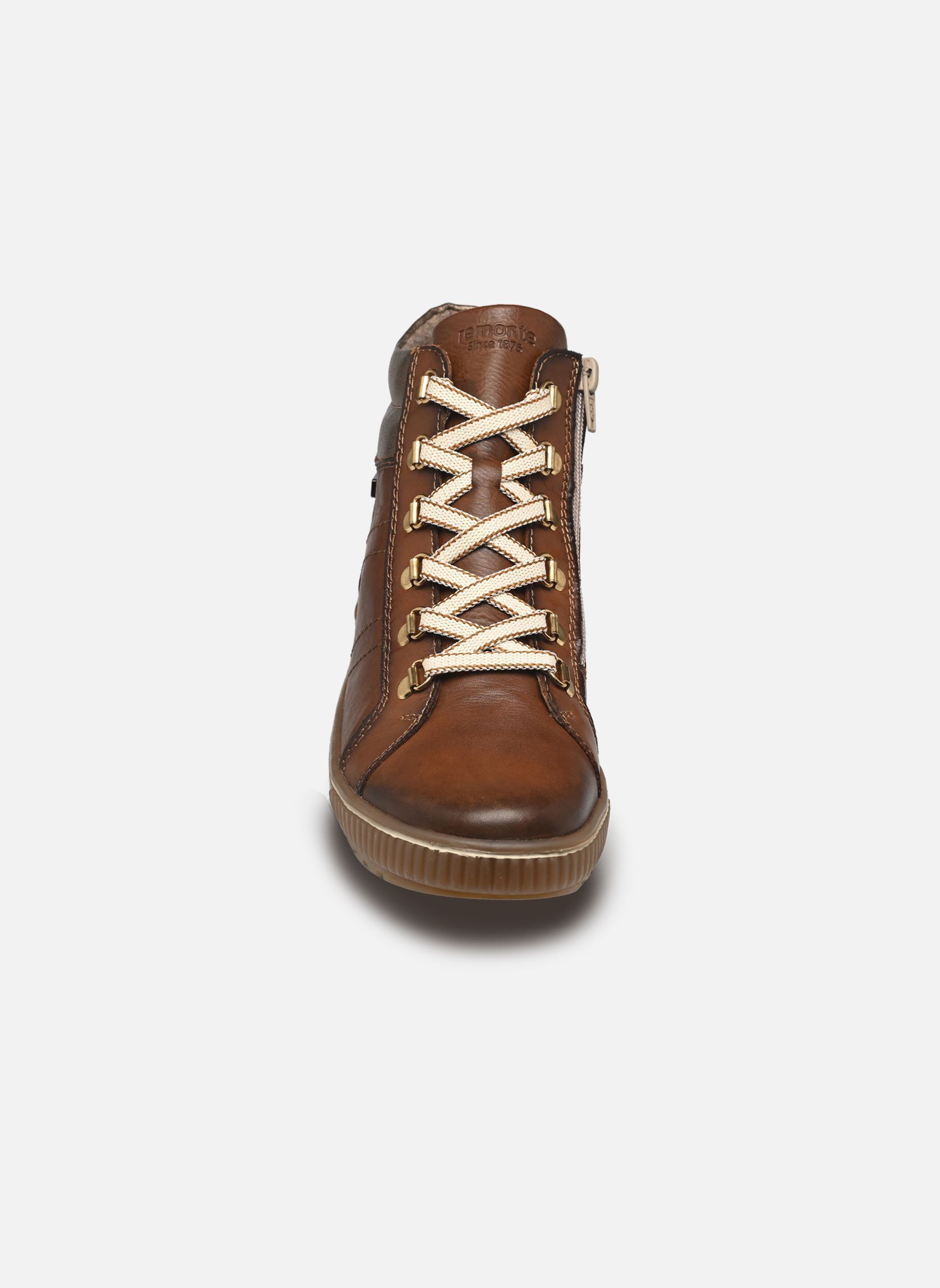 Hoge sneakers D0781 dames bruin Remonte Hoge sneakers D0781 dames bruin MUSKAT/CAYENNE/BRONZE
