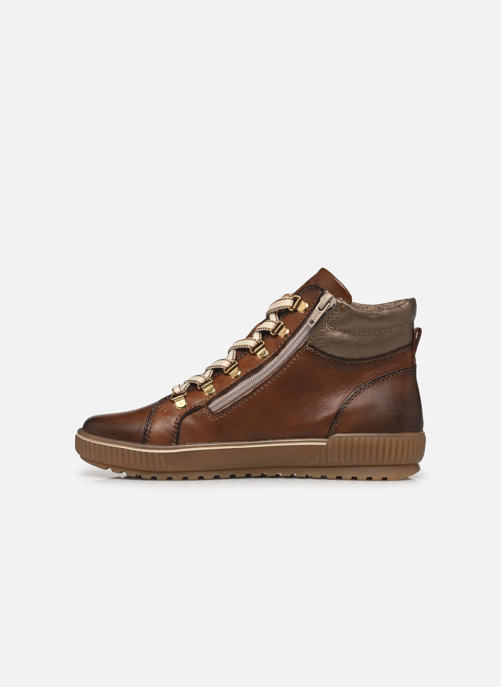 Hoge sneakers D0781 dames bruin Remonte Hoge sneakers D0781 dames bruin MUSKAT/CAYENNE/BRONZE