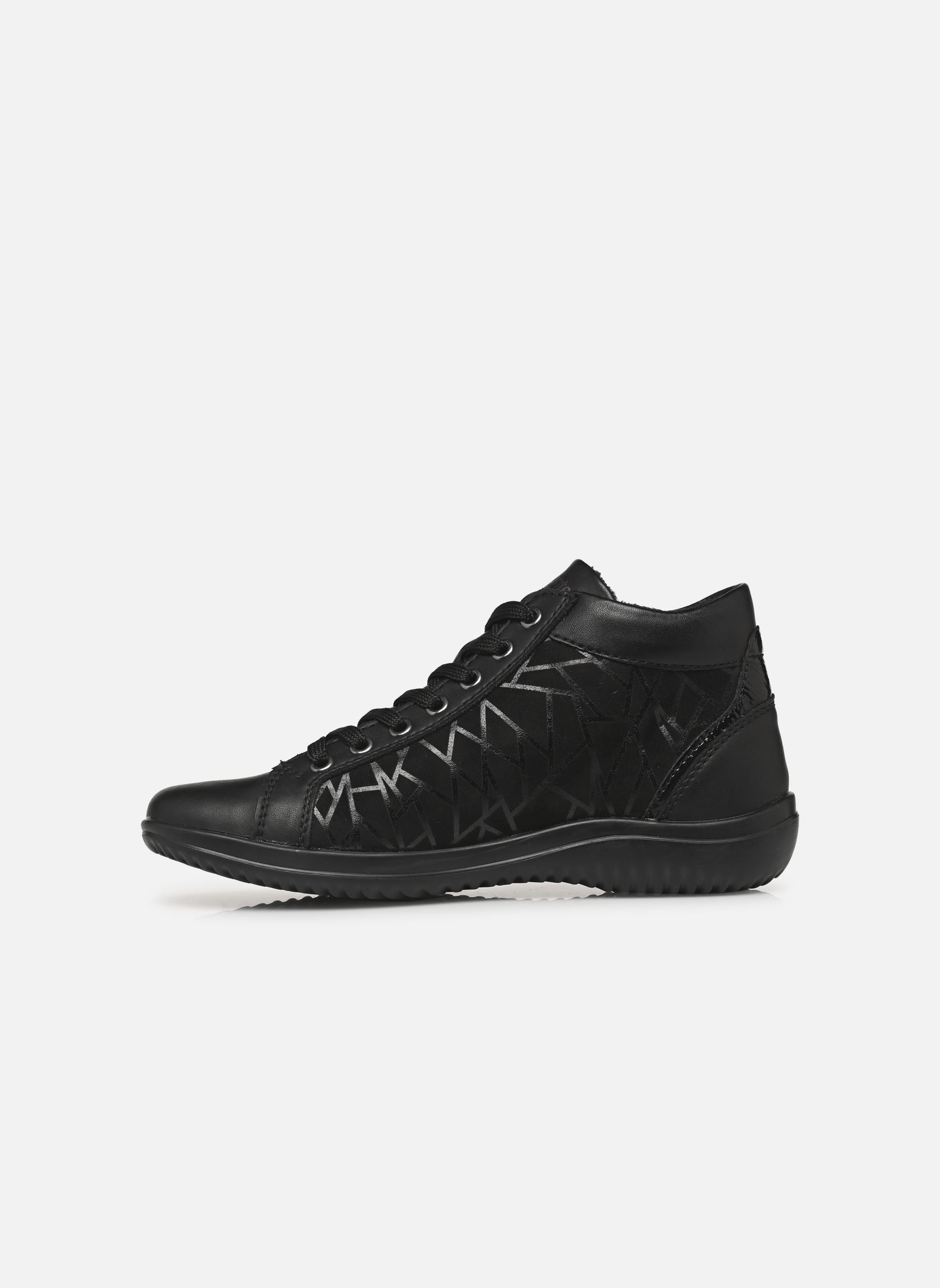 Baskets montantes D1E72 femme noir Remonte Baskets montantes D1E72 femme noir SCHWARZ/SCHWARZ/SCHWARZ SHINY/