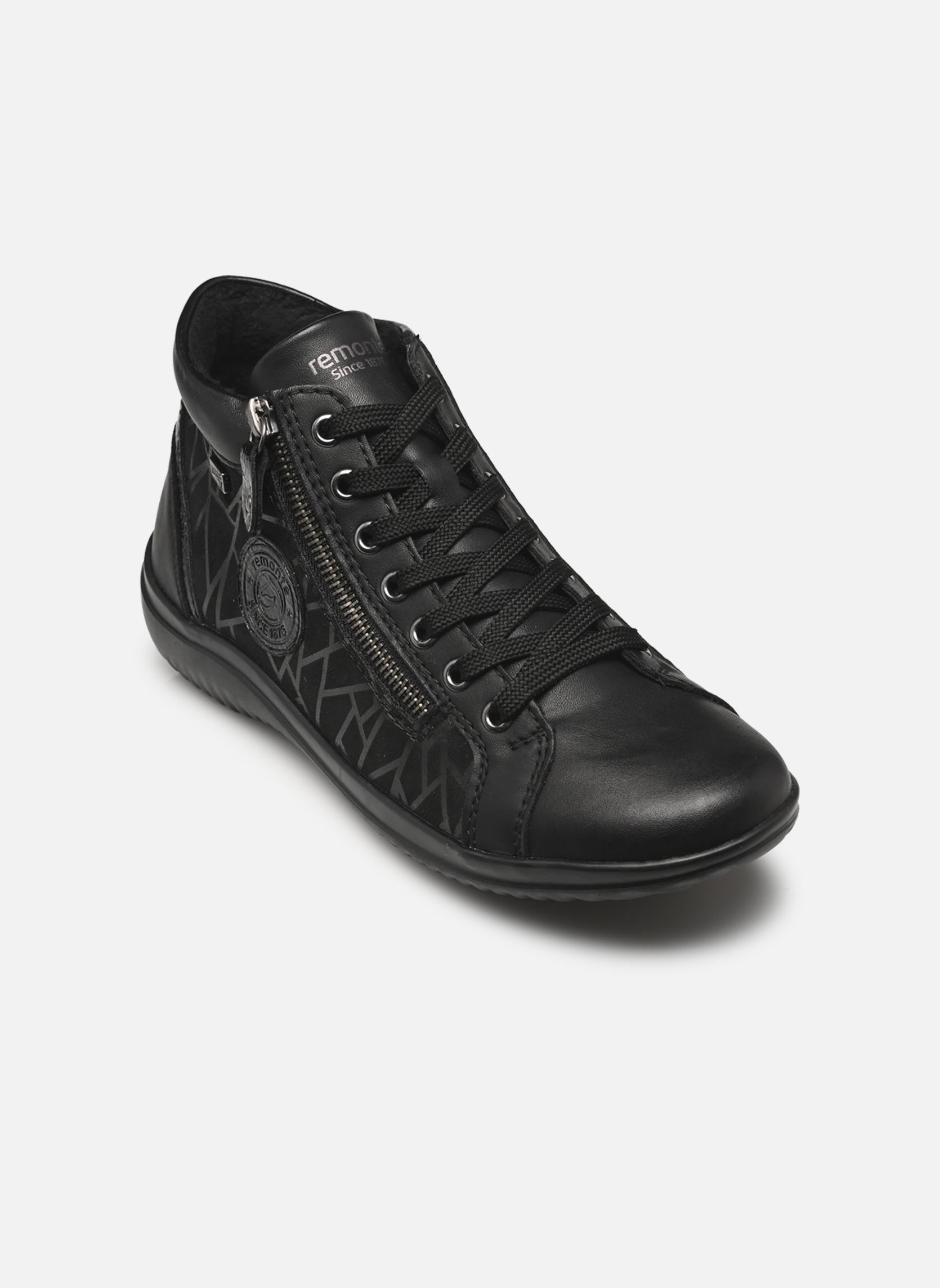 Baskets montantes D1E72 femme noir Remonte Baskets montantes D1E72 femme noir SCHWARZ/SCHWARZ/SCHWARZ SHINY/