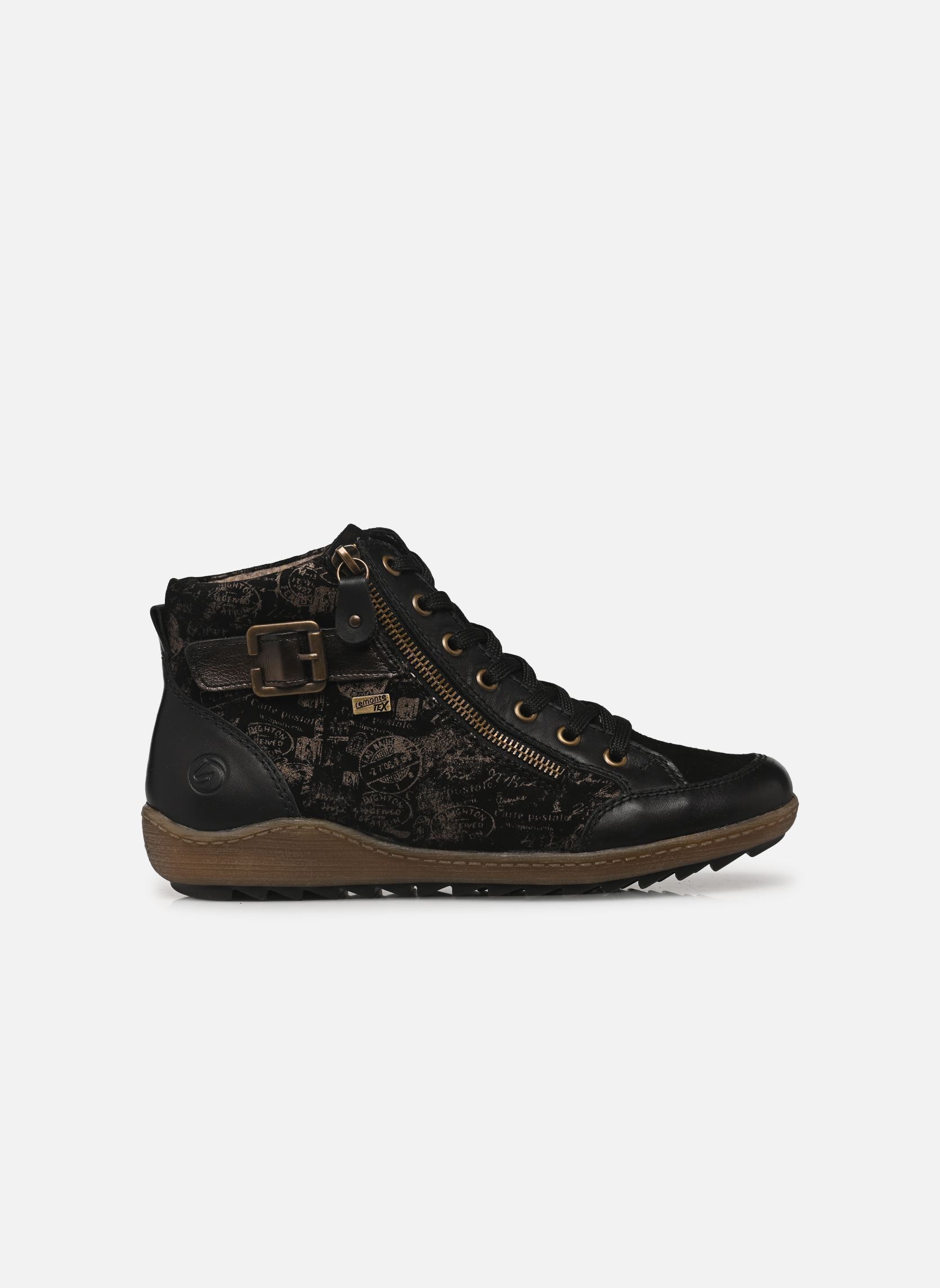 Hoge sneakers R1441 dames zwart Remonte Hoge sneakers R1441 dames zwart SCHWARZ/SCHWARZ/KUPFER/ANTIK/S