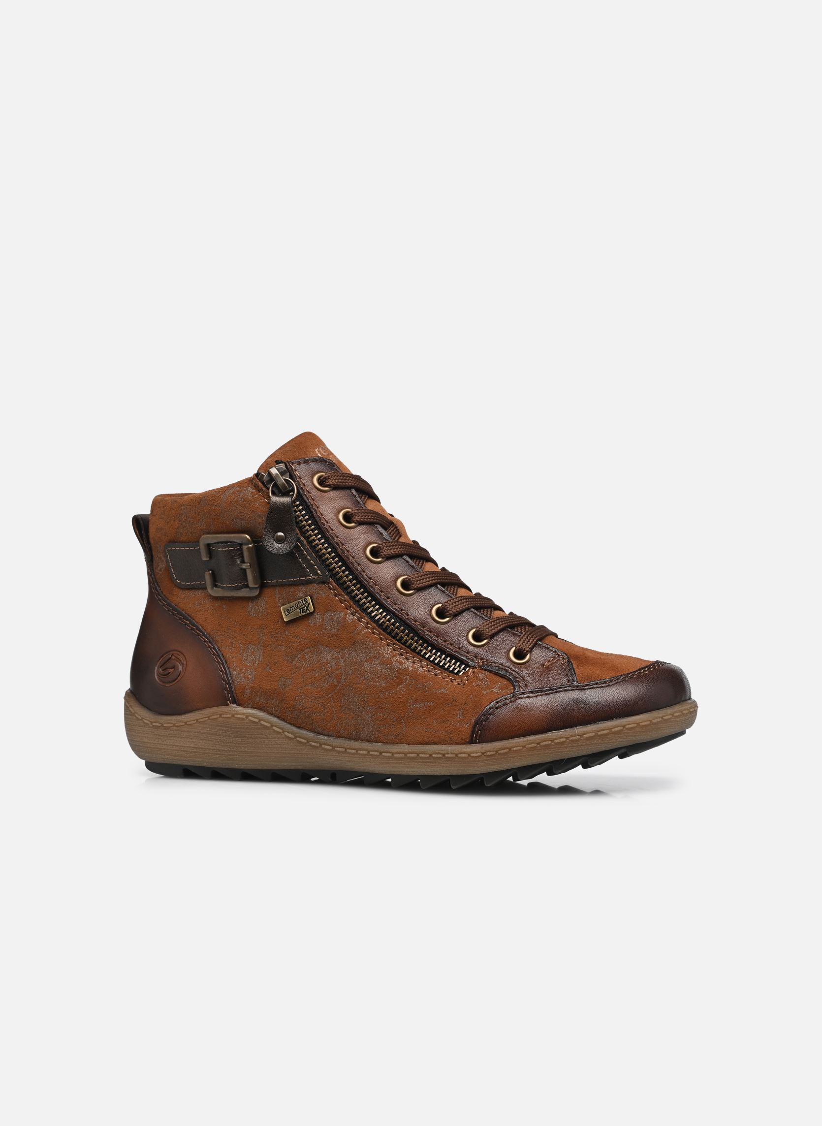 Hoge sneakers R1441 dames bruin Remonte Hoge sneakers R1441 dames bruin CHESTNUT/WOOD/KUPFER/ANITK/REH