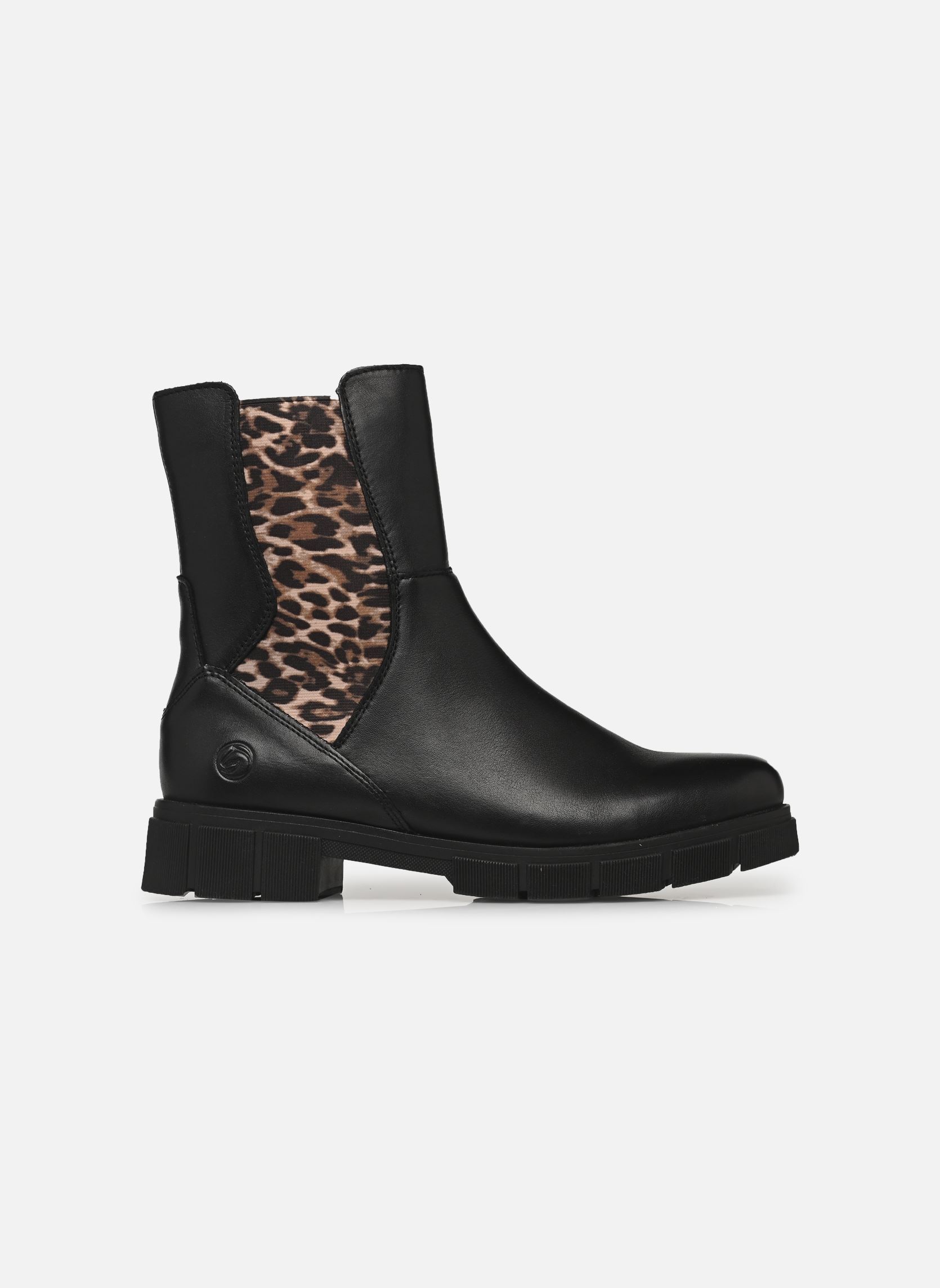 Bottines et boots D2S70 femme noir Remonte Bottines et boots D2S70 femme noir schwarz/schwarz/leo-ginger