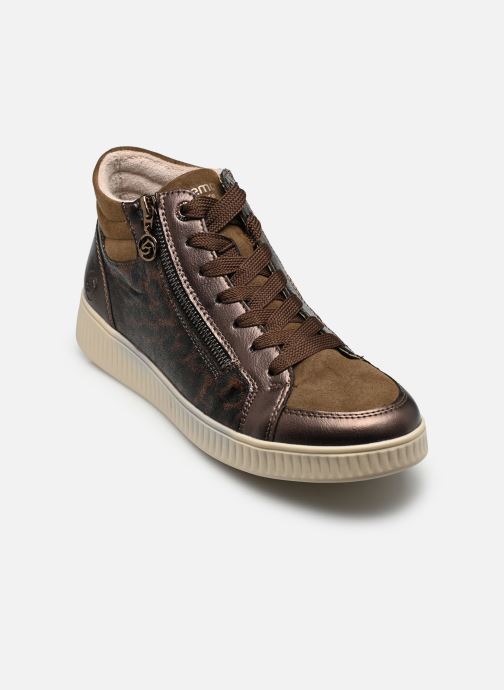 Remonte Hoge sneakers D2E70 dames goud en brons