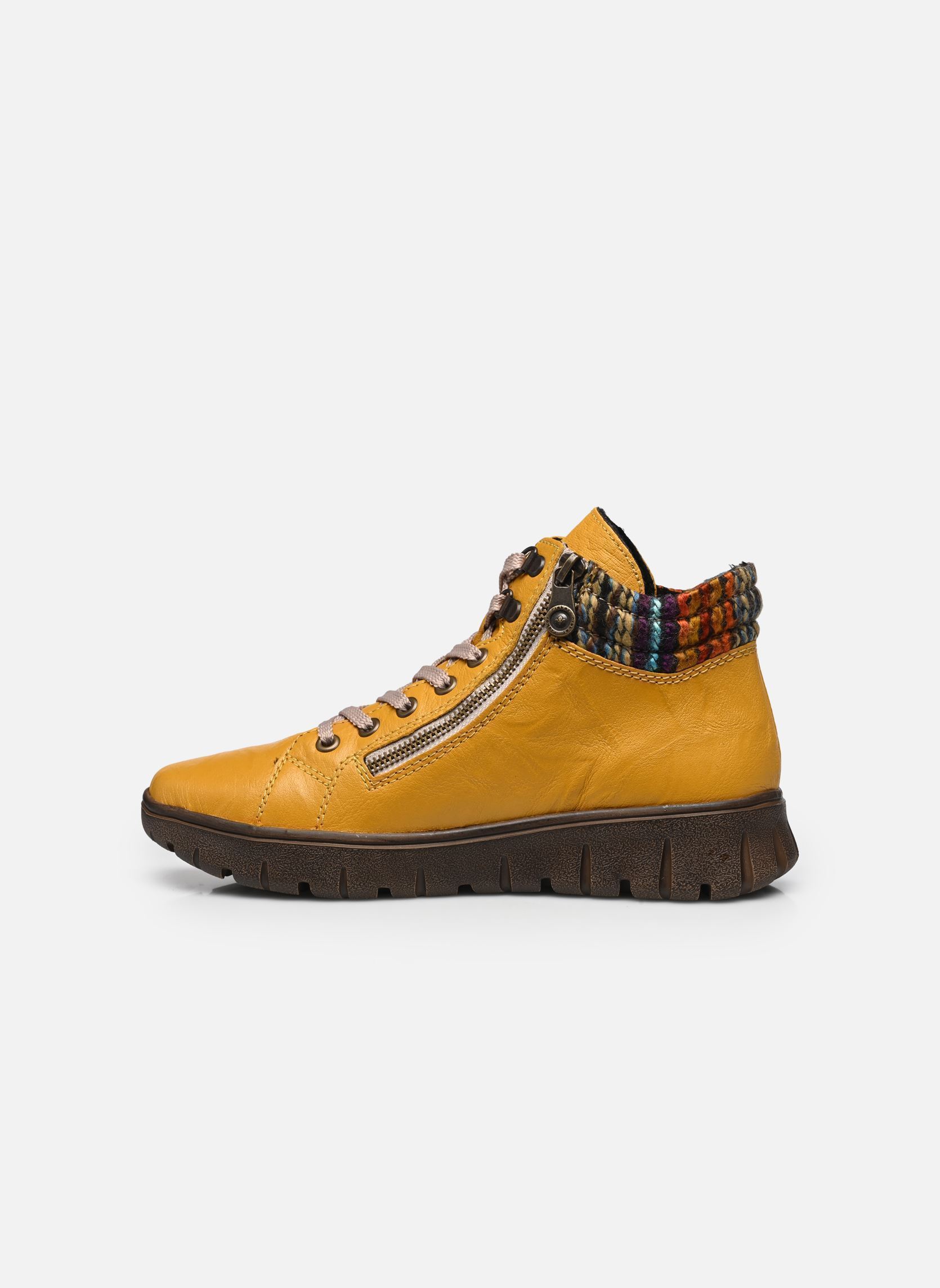 Sneakers alte N1305 donna giallo Rieker Sneakers alte N1305 donna giallo SCHWARZ/LEO-GREY/SCHWARZ