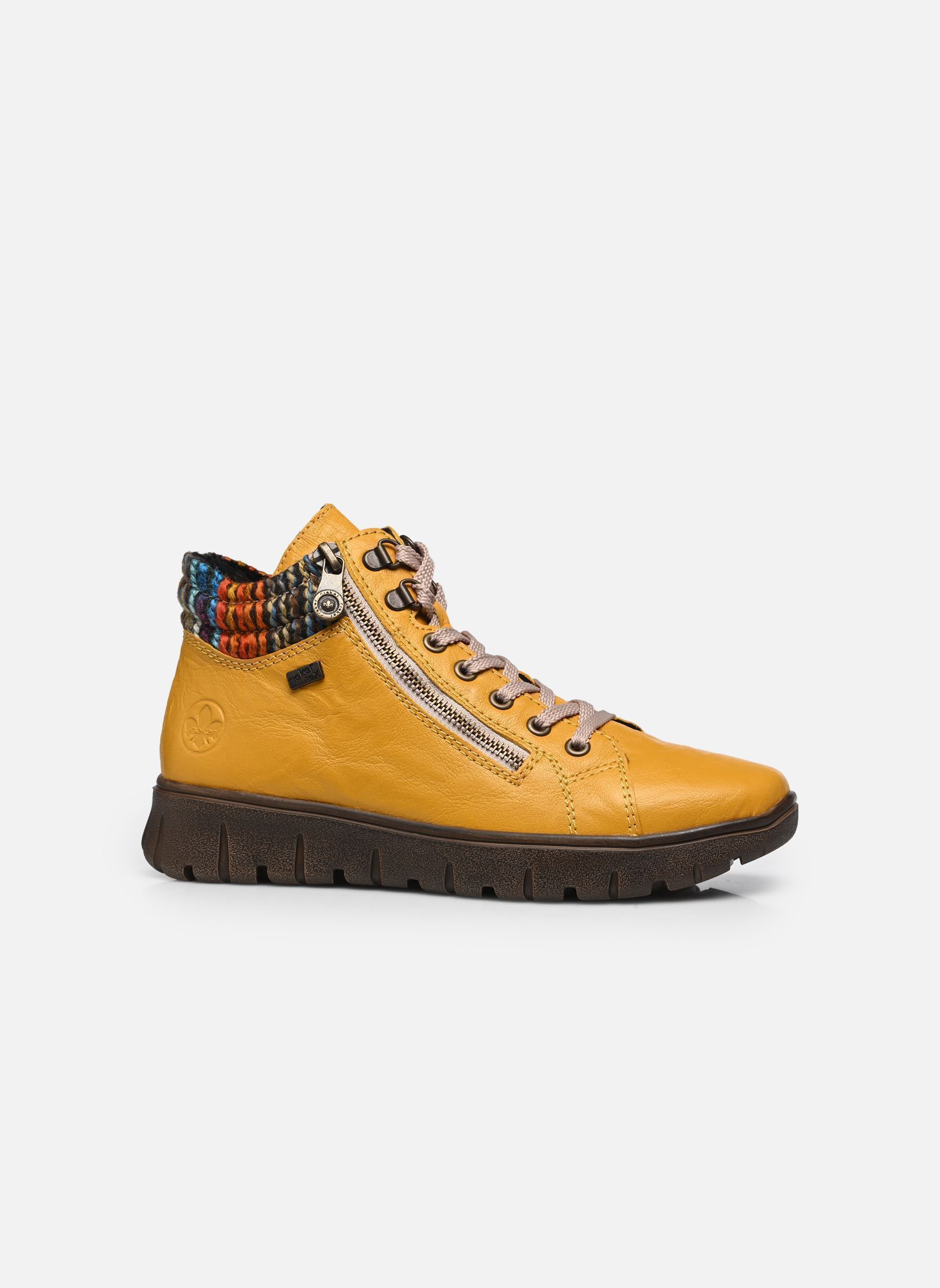 Sneakers alte N1305 donna giallo Rieker Sneakers alte N1305 donna giallo SCHWARZ/LEO-GREY/SCHWARZ